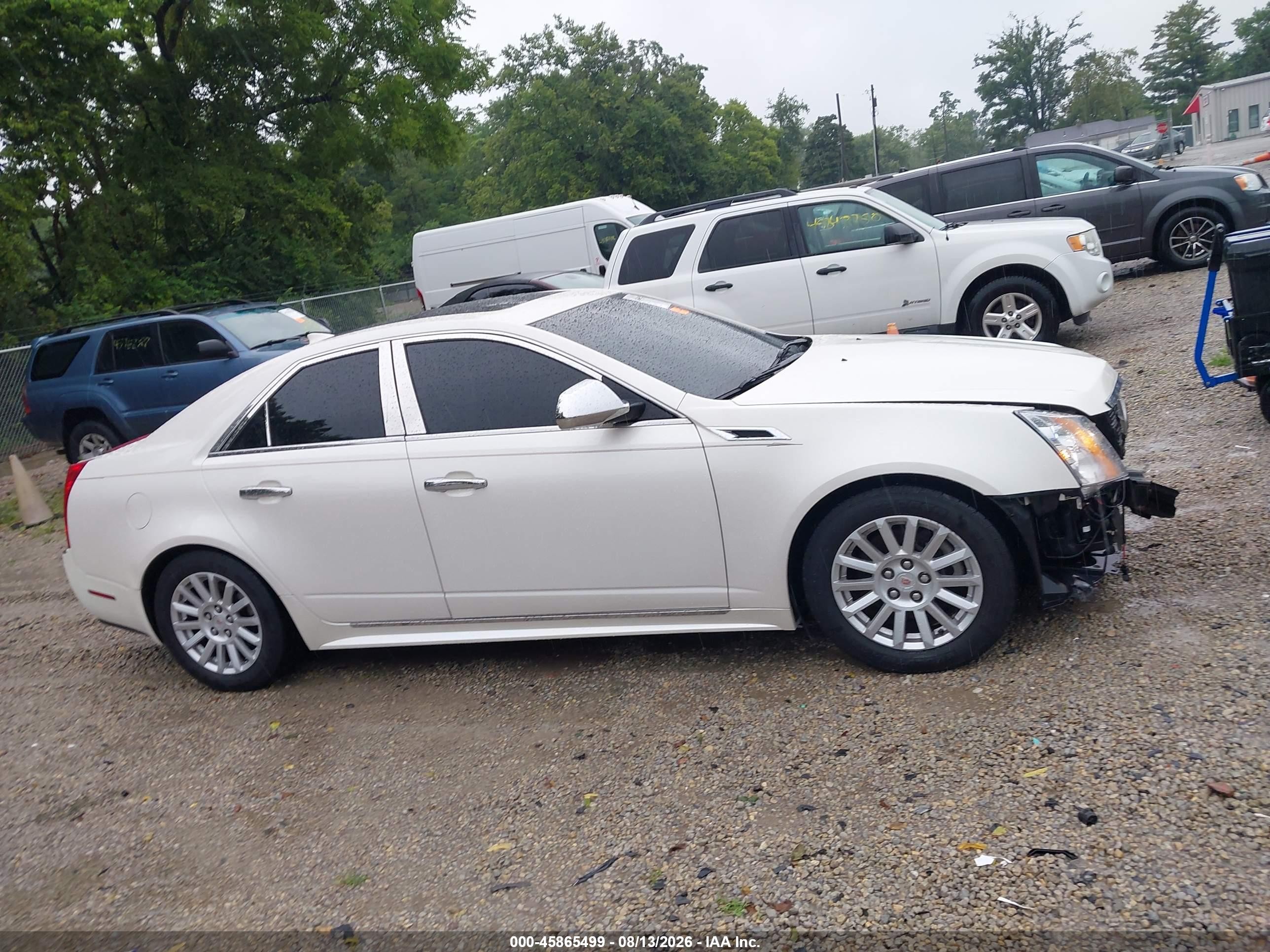 2012 Cadillac Cts Luxury White vin: 1G6DG5E5XC0108468