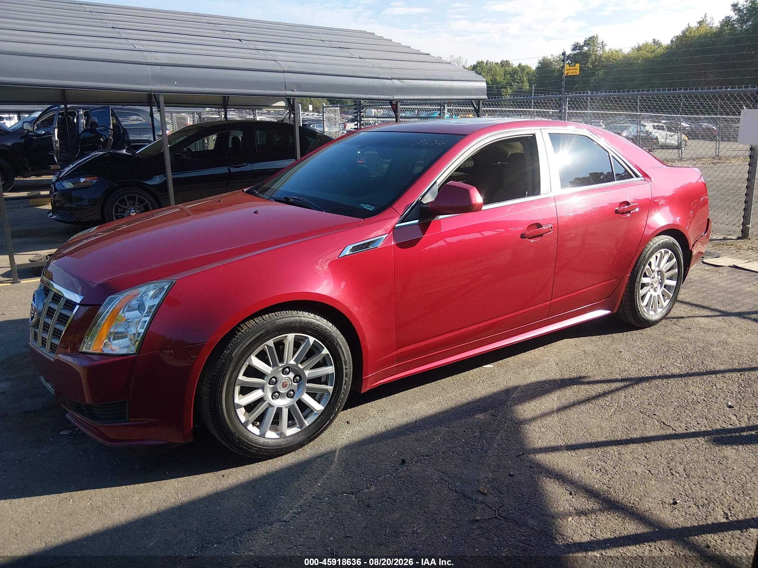 2012 Cadillac Cts Luxury Red vin: 1G6DG5E5XC0150526