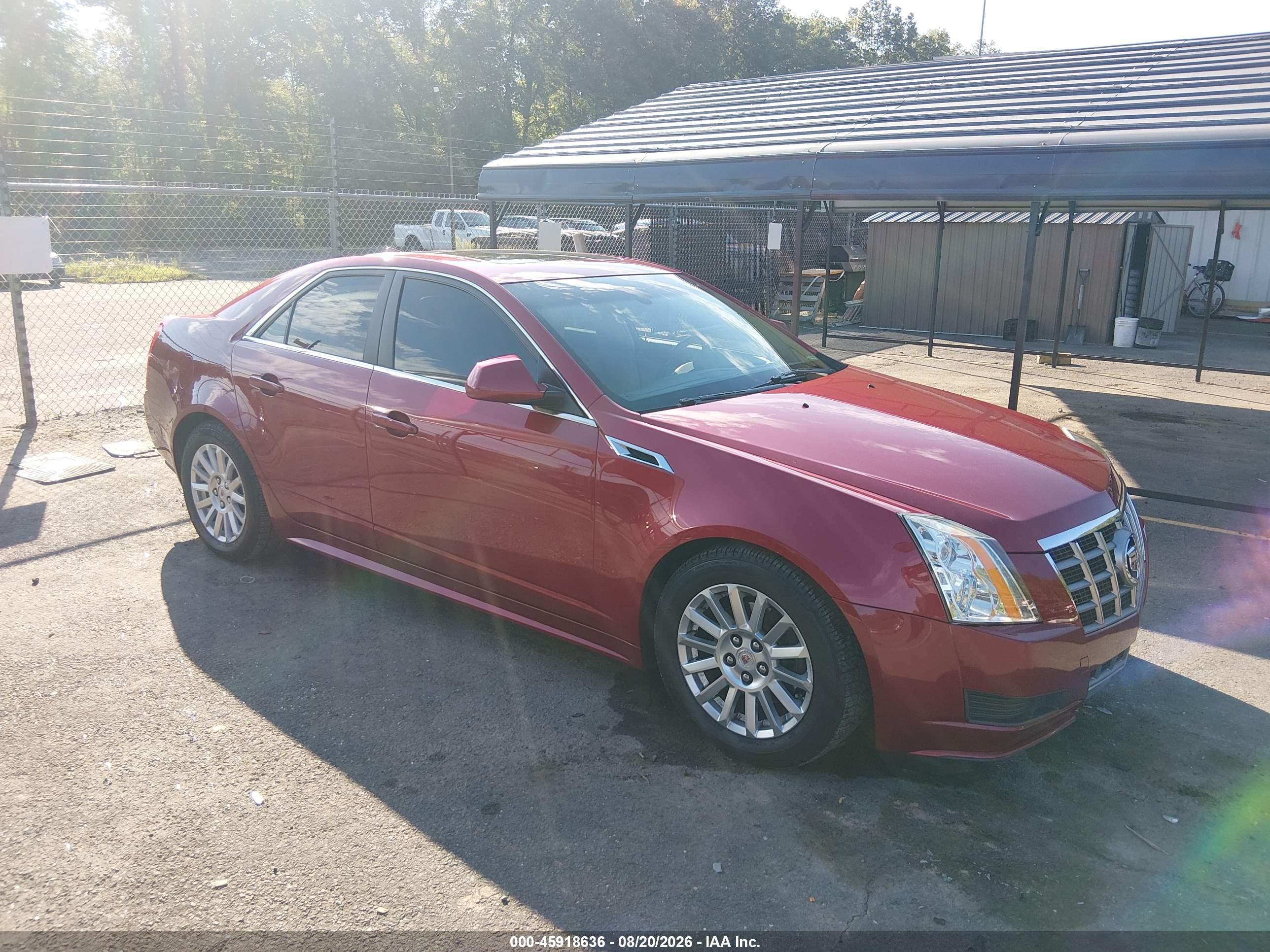 2012 Cadillac Cts Luxury Red vin: 1G6DG5E5XC0150526