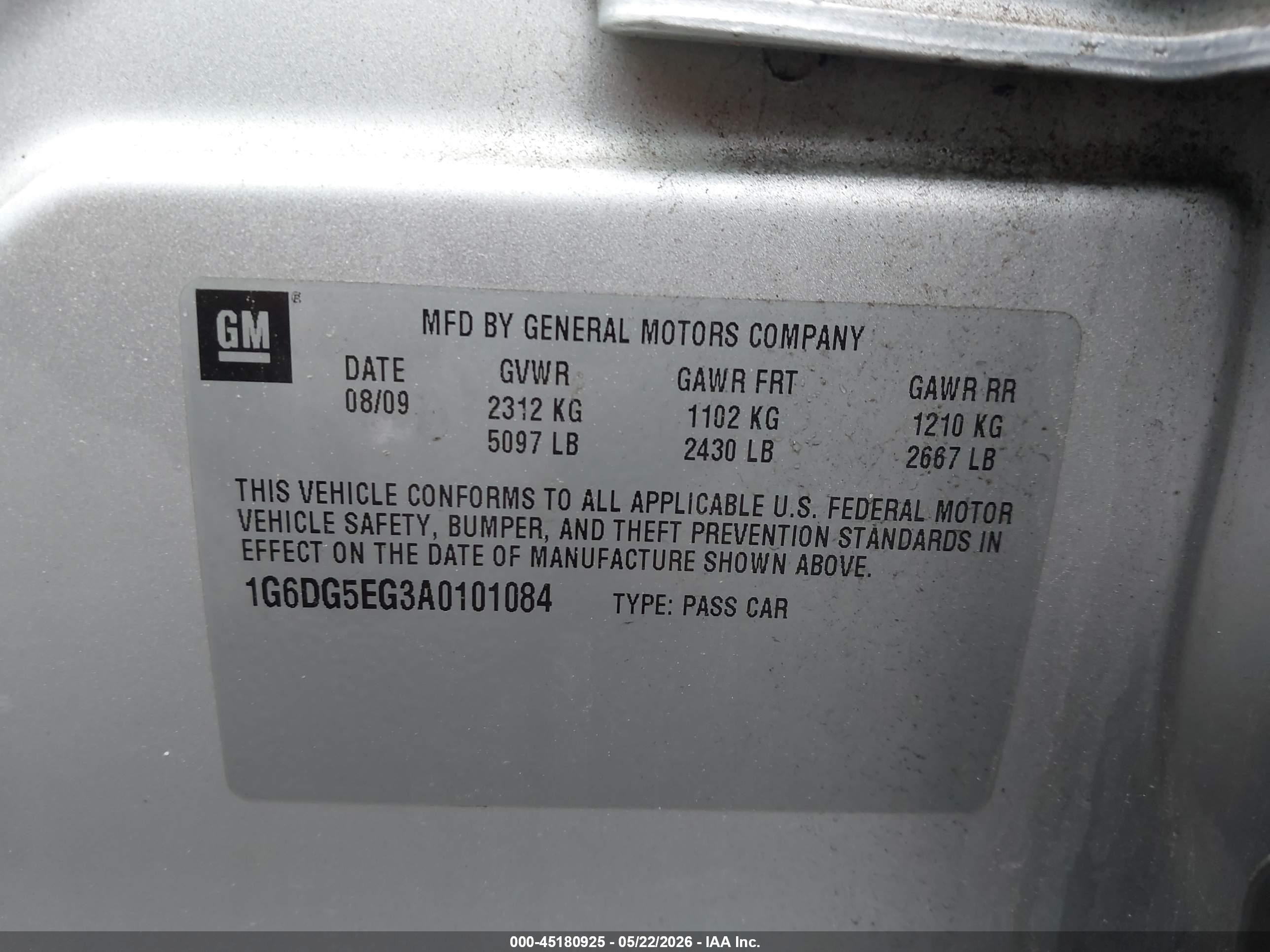 2010 Cadillac Cts Luxury Silver vin: 1G6DG5EG3A0101084