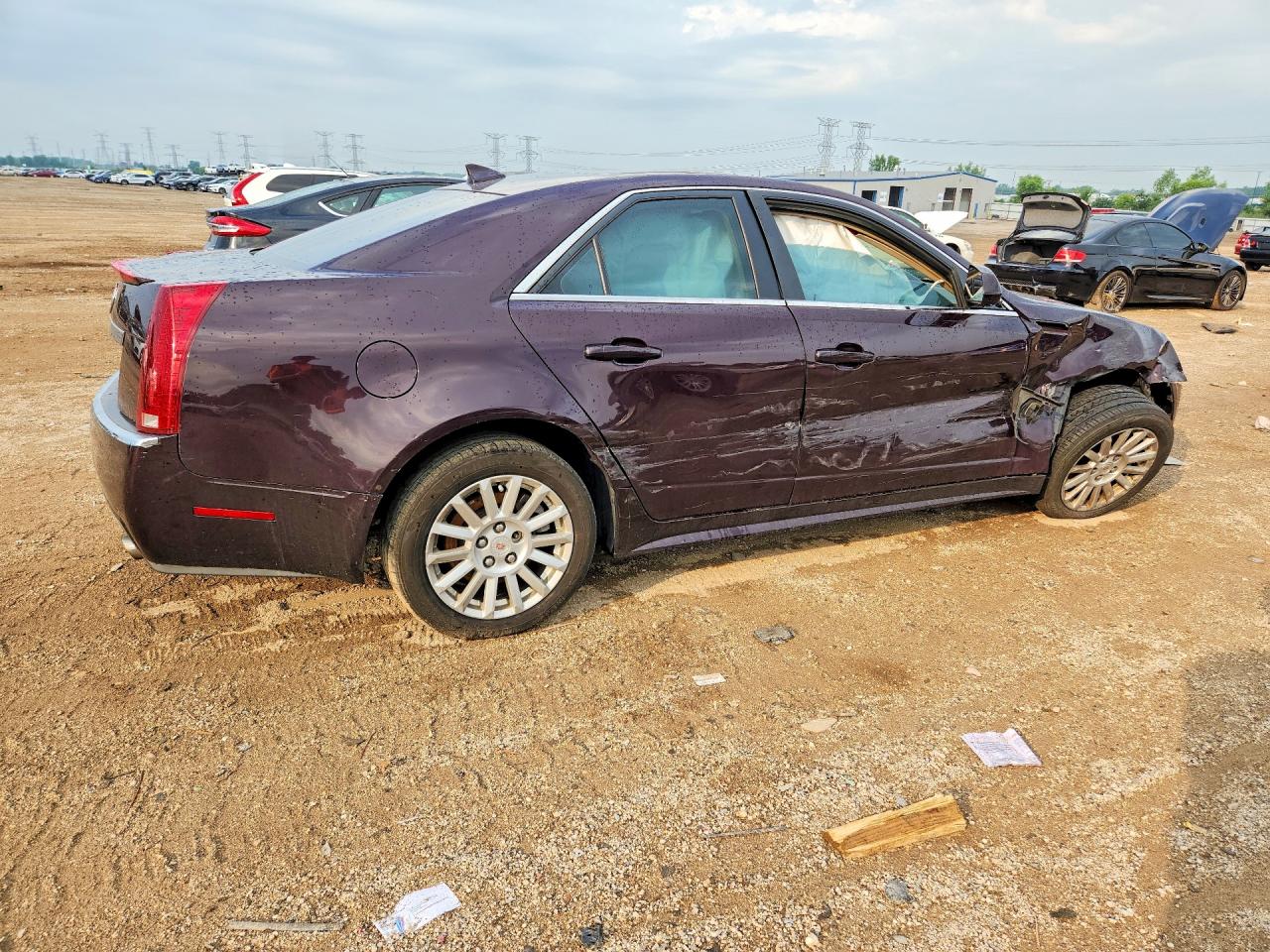 2010 Cadillac Cts Luxury Collection Burgundy vin: 1G6DG5EG5A0148083