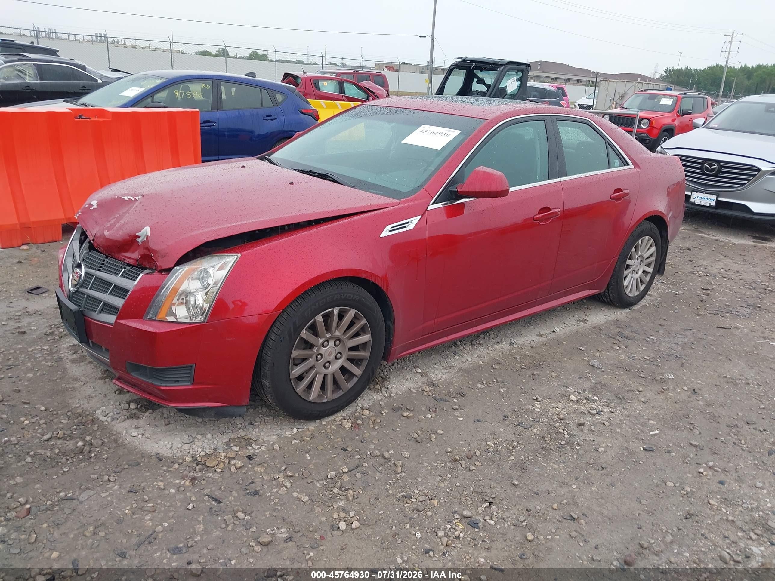 2010 Cadillac Cts Luxury Red vin: 1G6DG5EG7A0128434