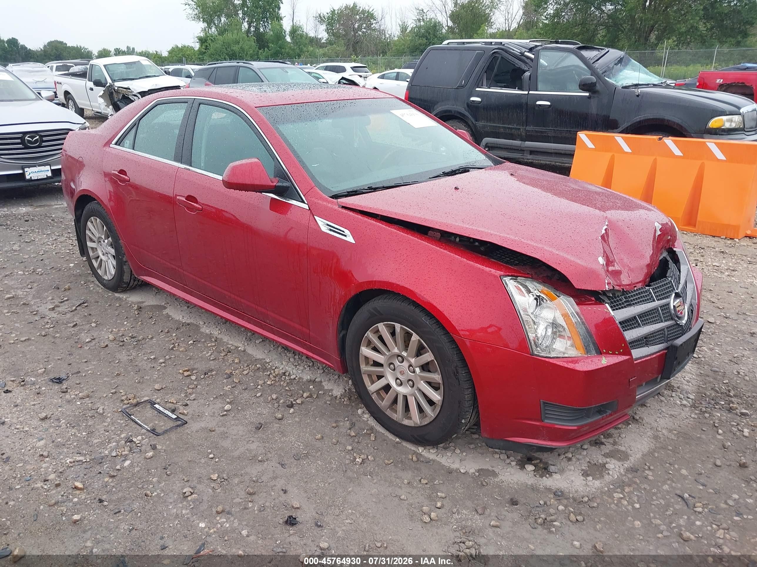 2010 Cadillac Cts Luxury Red vin: 1G6DG5EG7A0128434