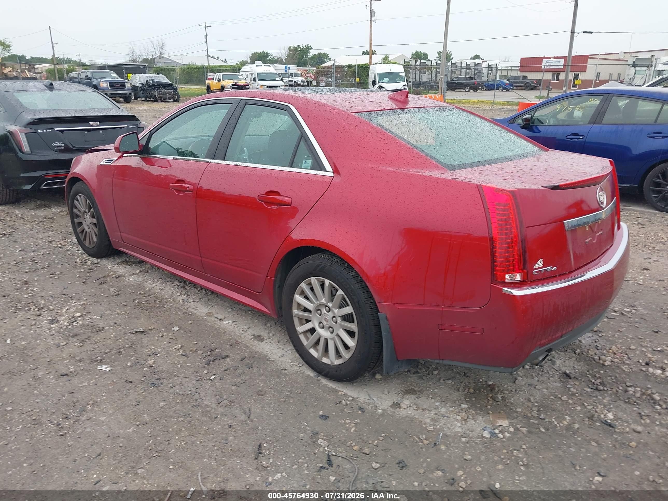 2010 Cadillac Cts Luxury Red vin: 1G6DG5EG7A0128434