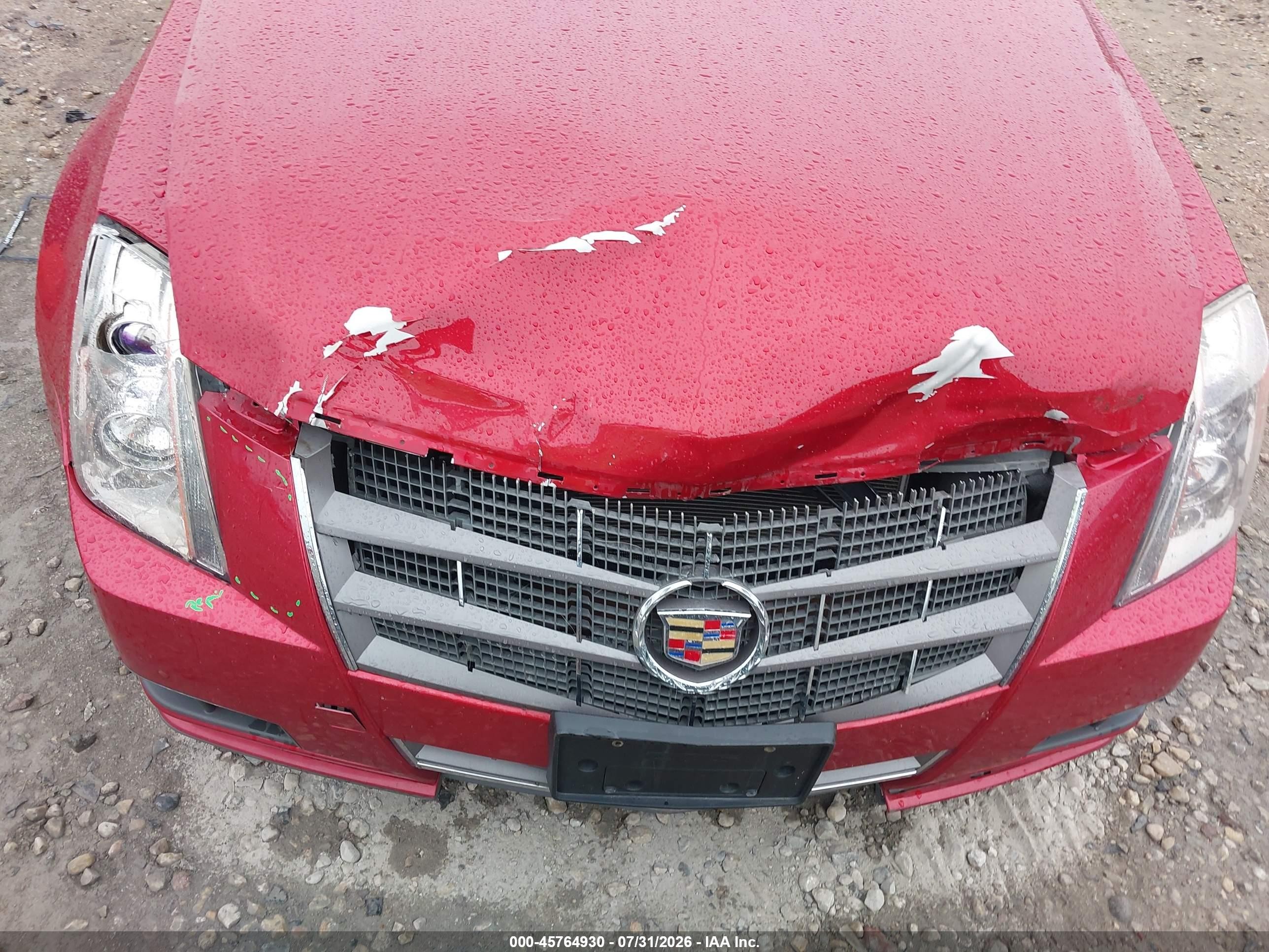 2010 Cadillac Cts Luxury Red vin: 1G6DG5EG7A0128434