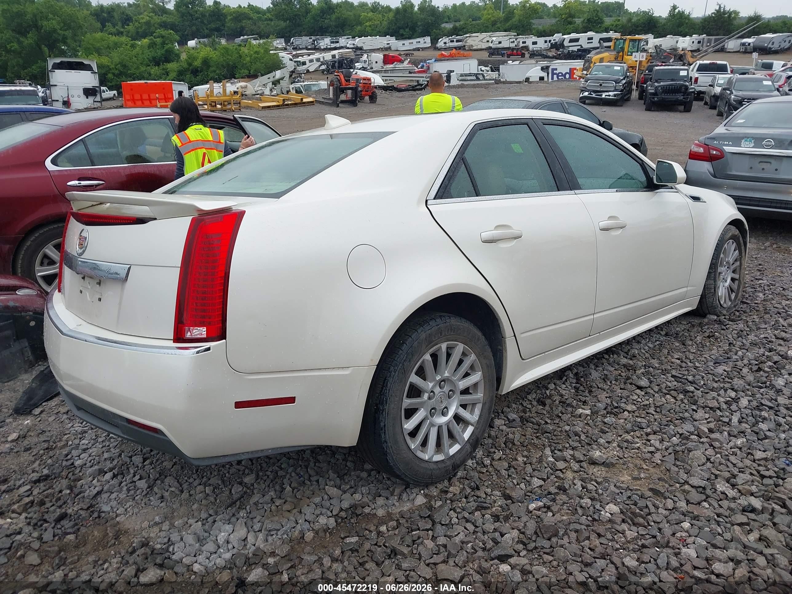 2011 Cadillac Cts Luxury White vin: 1G6DG5EY3B0143992