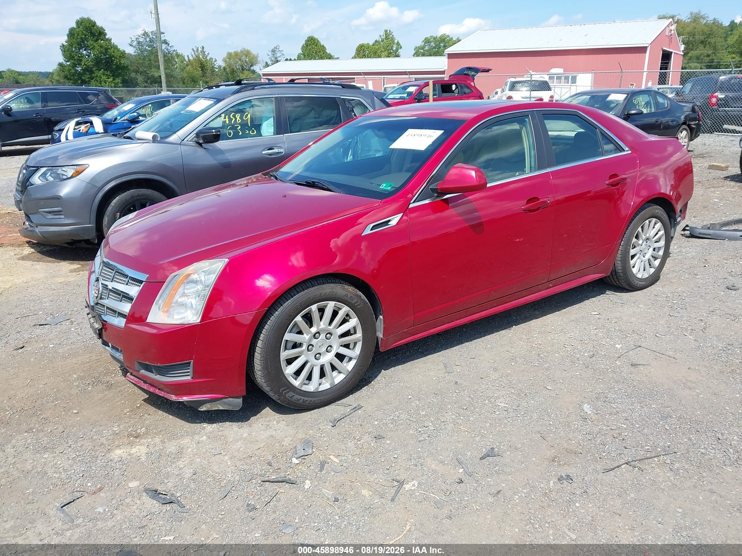 2011 Cadillac Cts Luxury Red vin: 1G6DG5EY6B0167378