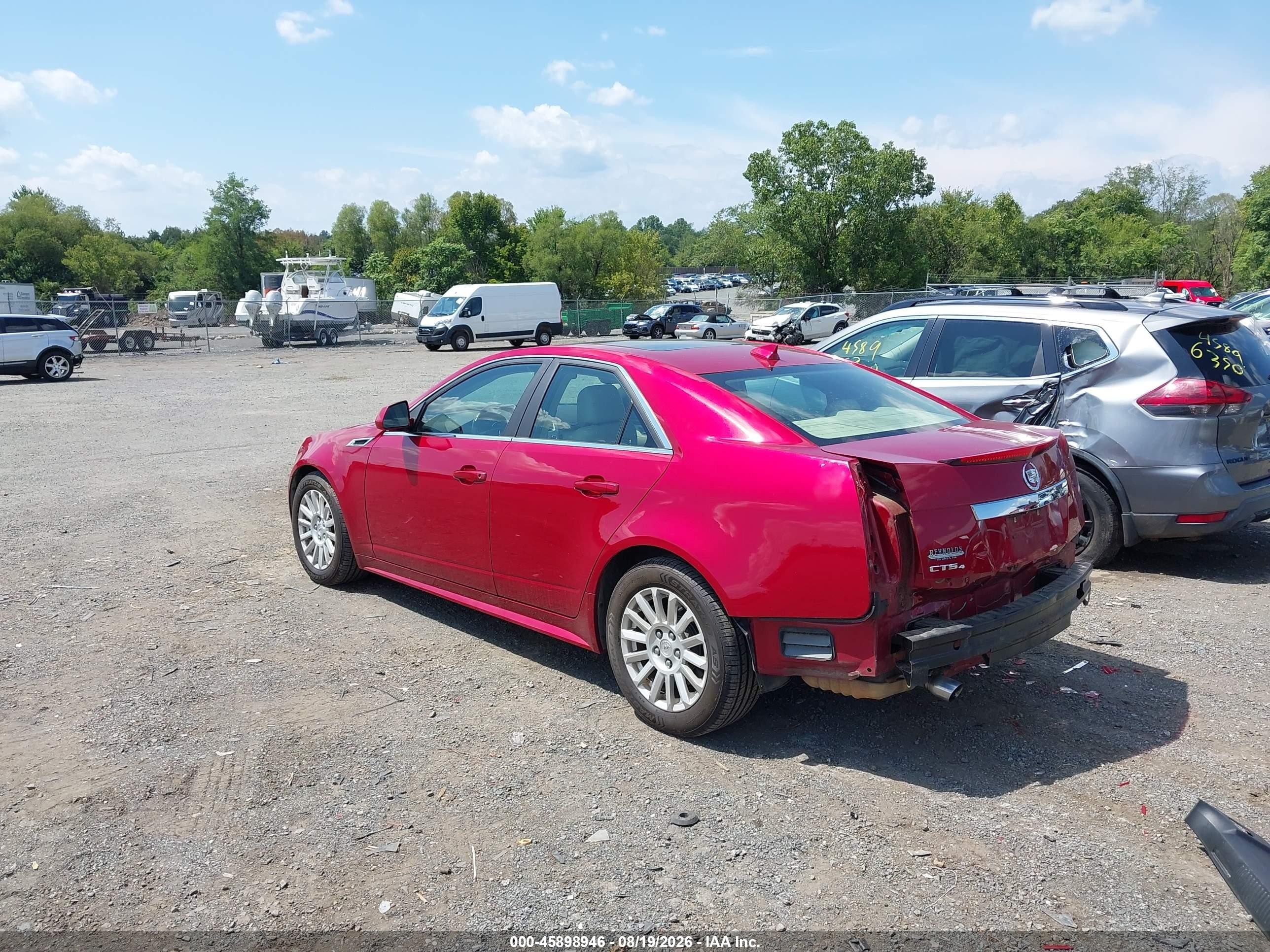 2011 Cadillac Cts Luxury Red vin: 1G6DG5EY6B0167378