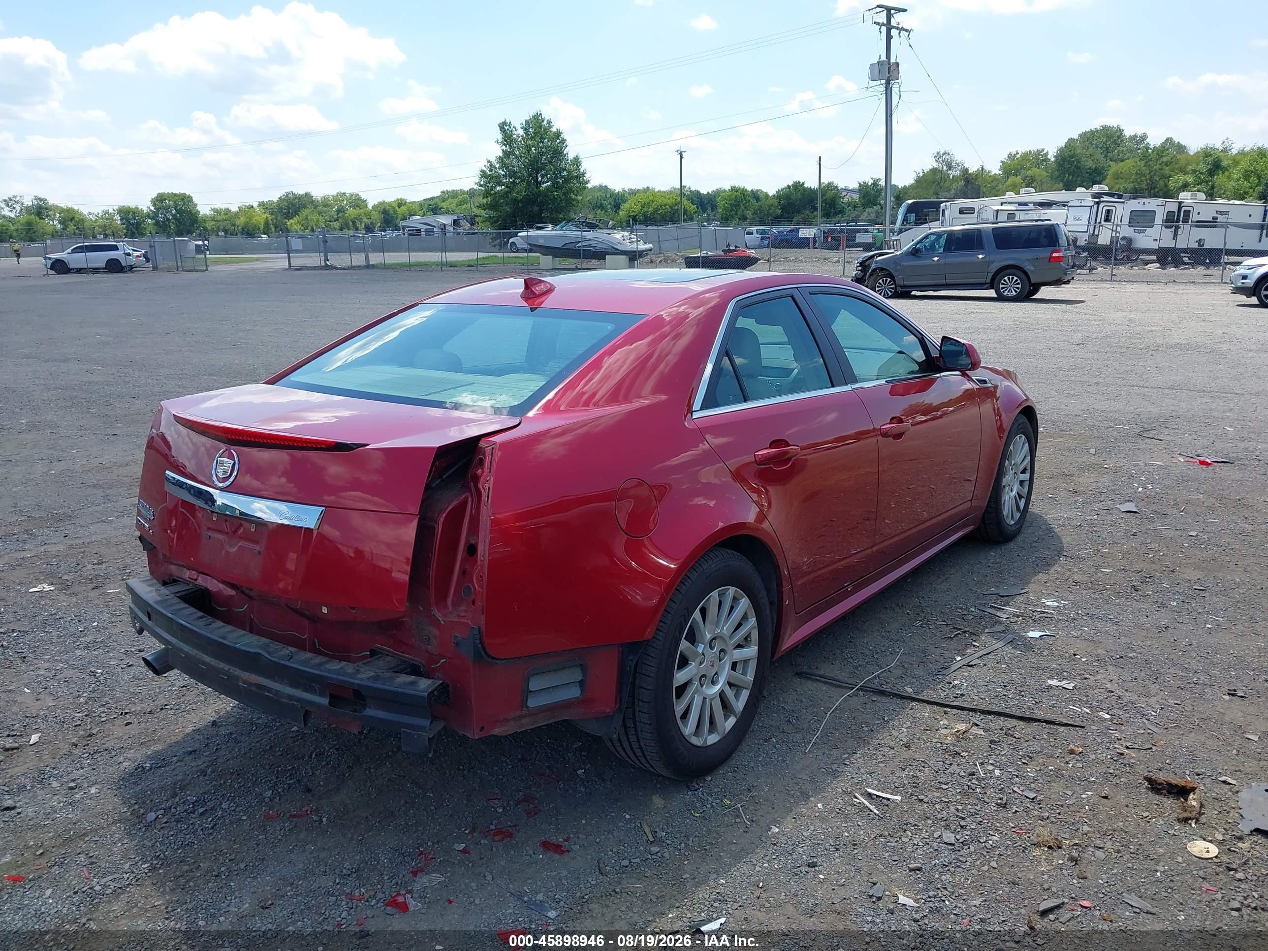 2011 Cadillac Cts Luxury Red vin: 1G6DG5EY6B0167378