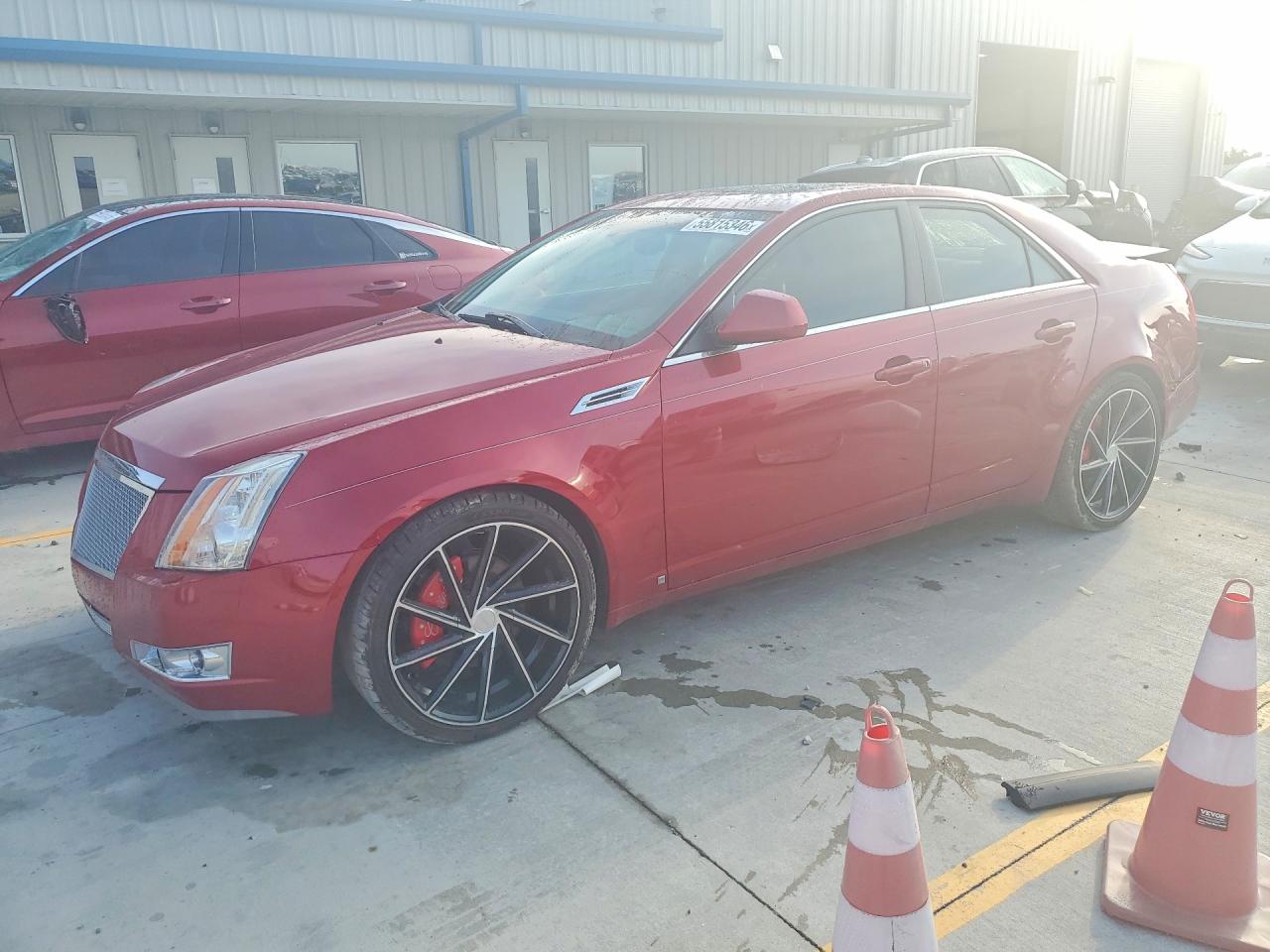 2009 Cadillac Cts Burgundy vin: 1G6DH577390142658