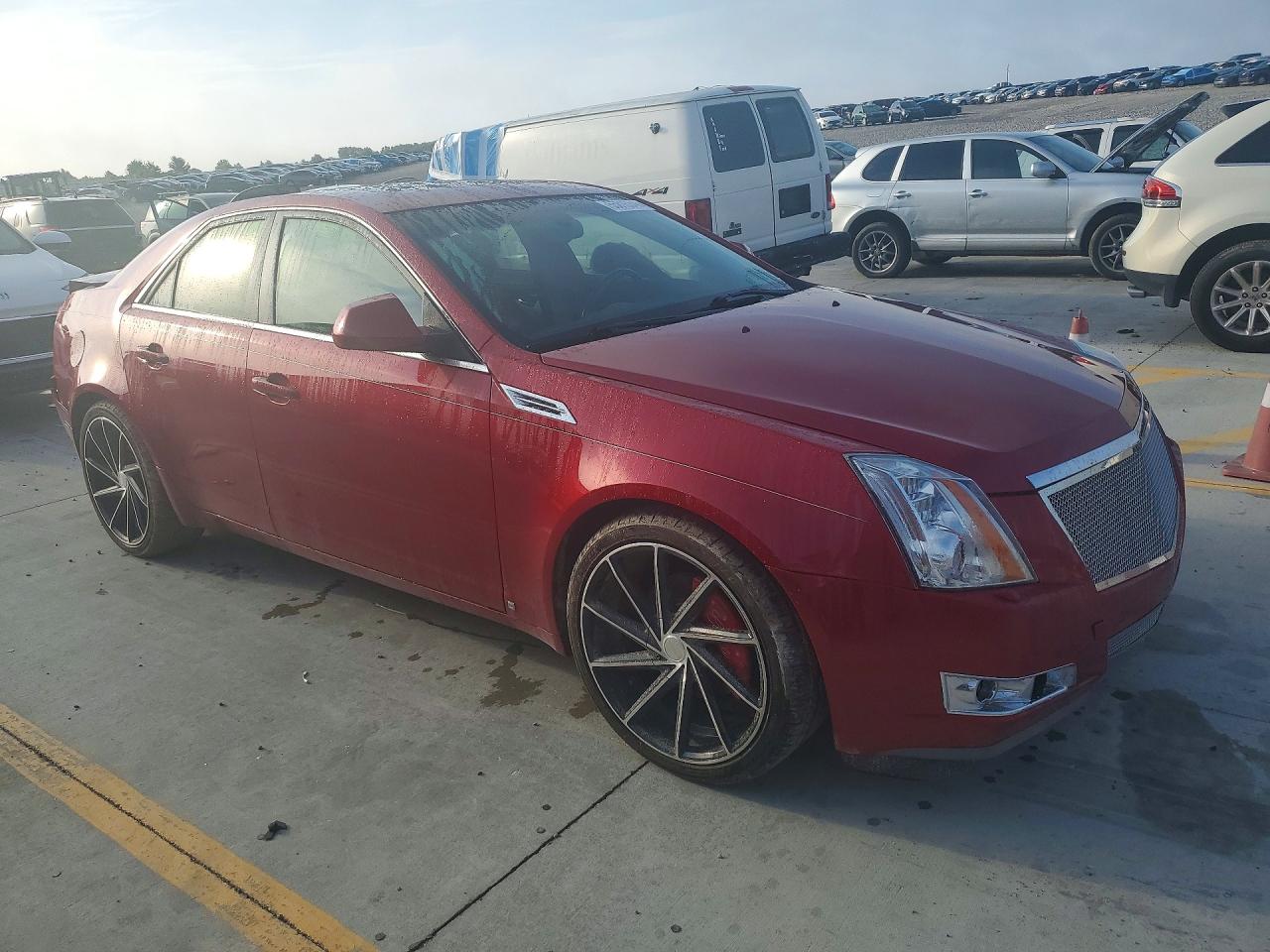 2009 Cadillac Cts Burgundy vin: 1G6DH577390142658