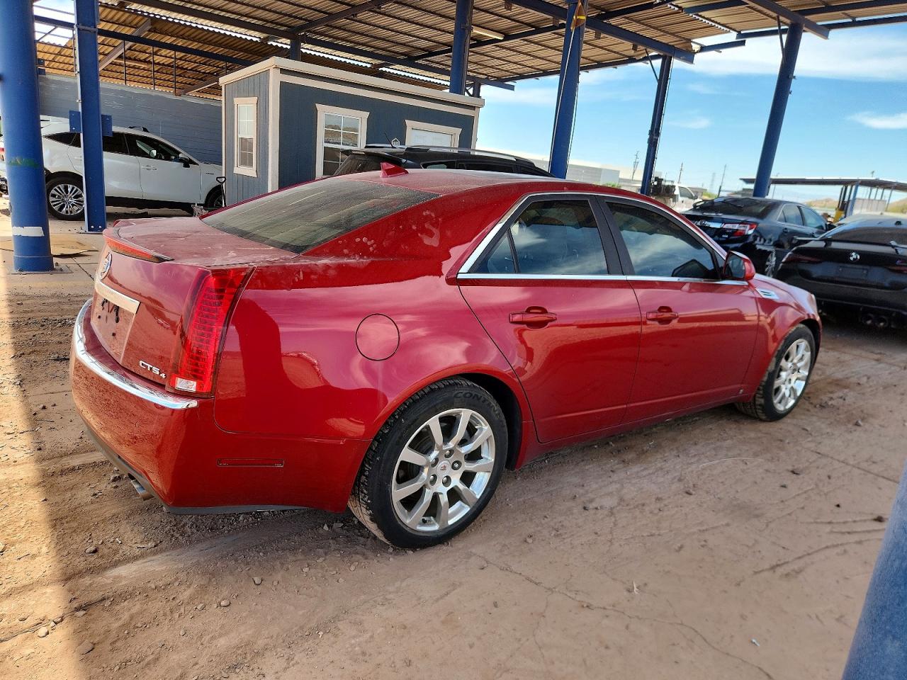 2009 Cadillac Cts Red vin: 1G6DH577590163382