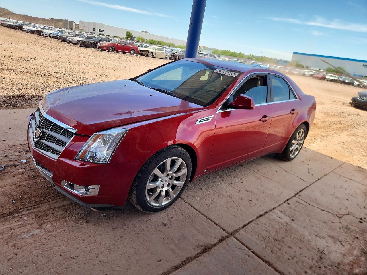 2009 Cadillac Cts Red vin: 1G6DH577590163382