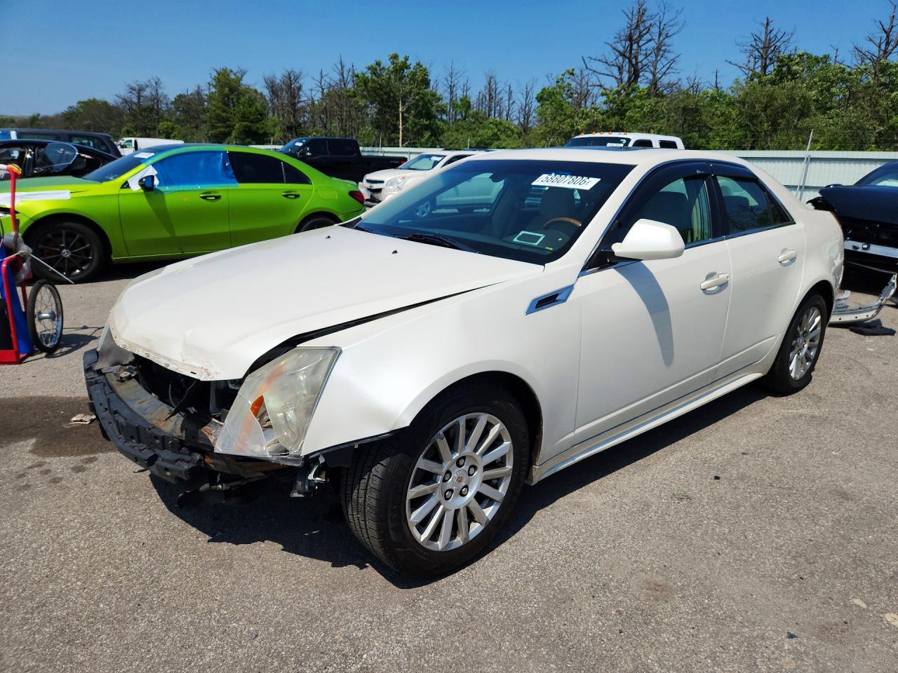 2013 Cadillac Cts Luxury Collection White vin: 1G6DH5E55D0110787