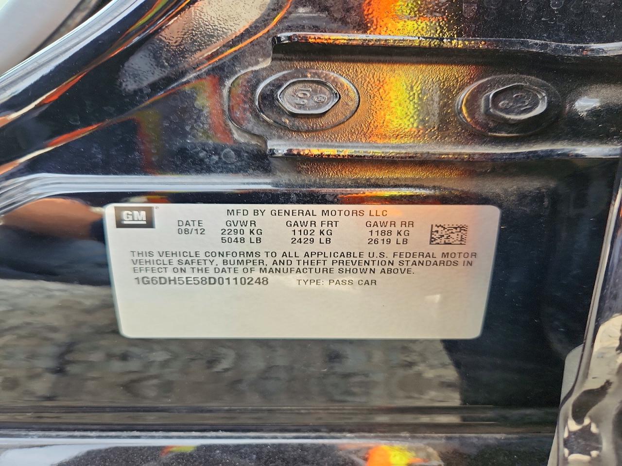 2013 Cadillac Cts Luxury Collection Черный vin: 1G6DH5E58D0110248