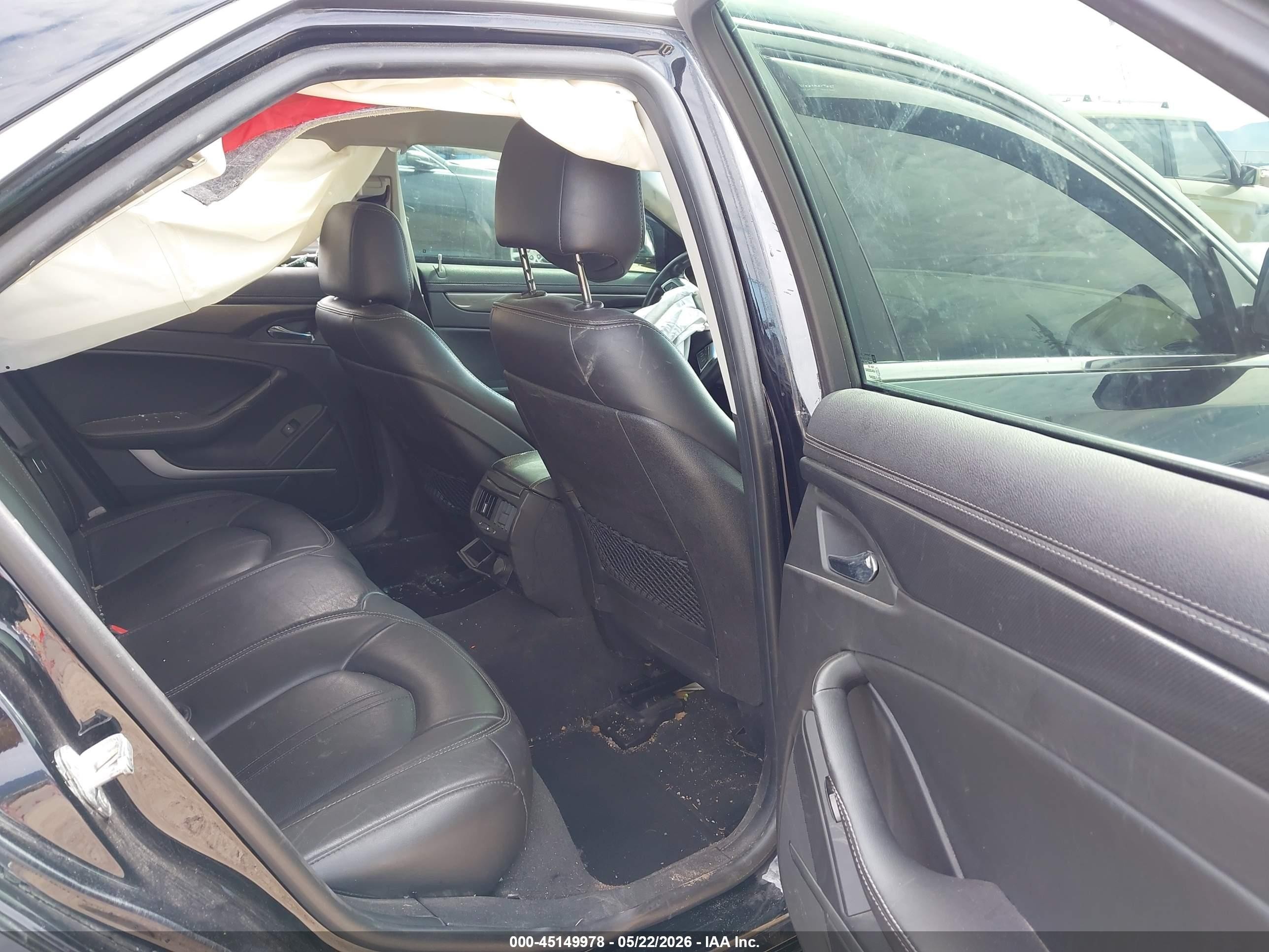 2013 Cadillac Cts Luxury Black vin: 1G6DH5E59D0129990