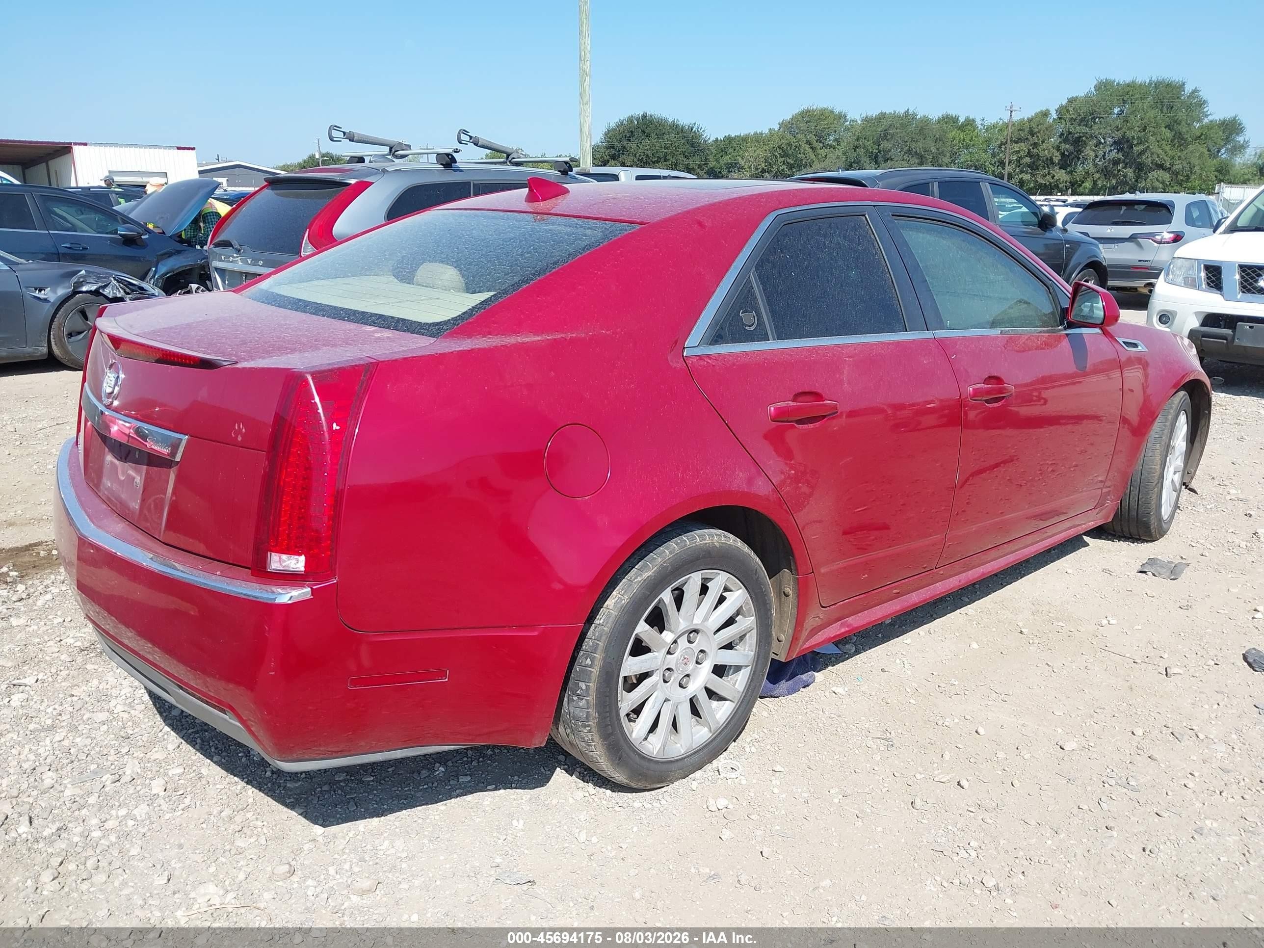 2013 Cadillac Cts Luxury Красный vin: 1G6DH5E5XD0103818