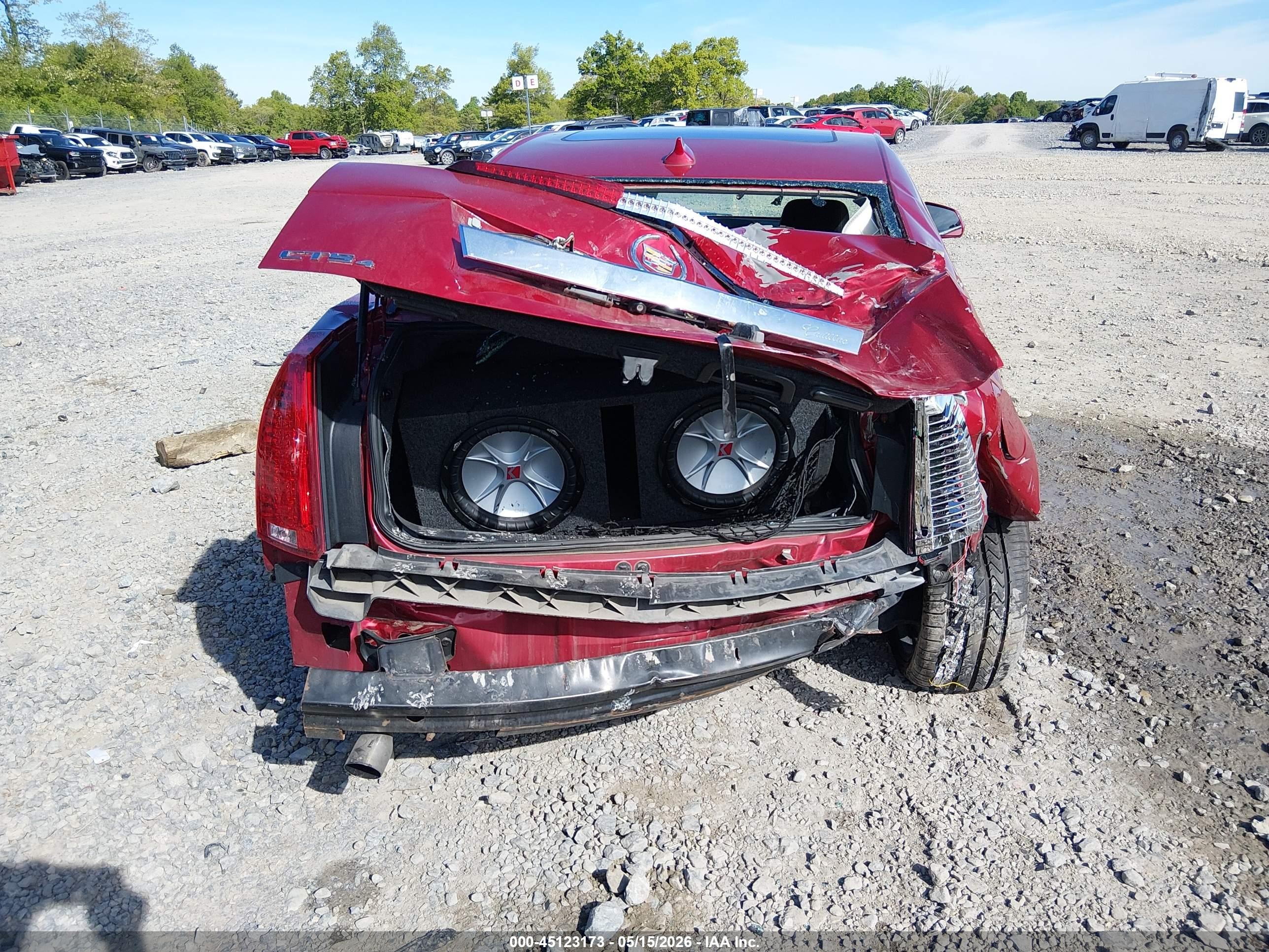 2011 Cadillac Cts Luxury Red vin: 1G6DH5EY1B0164918