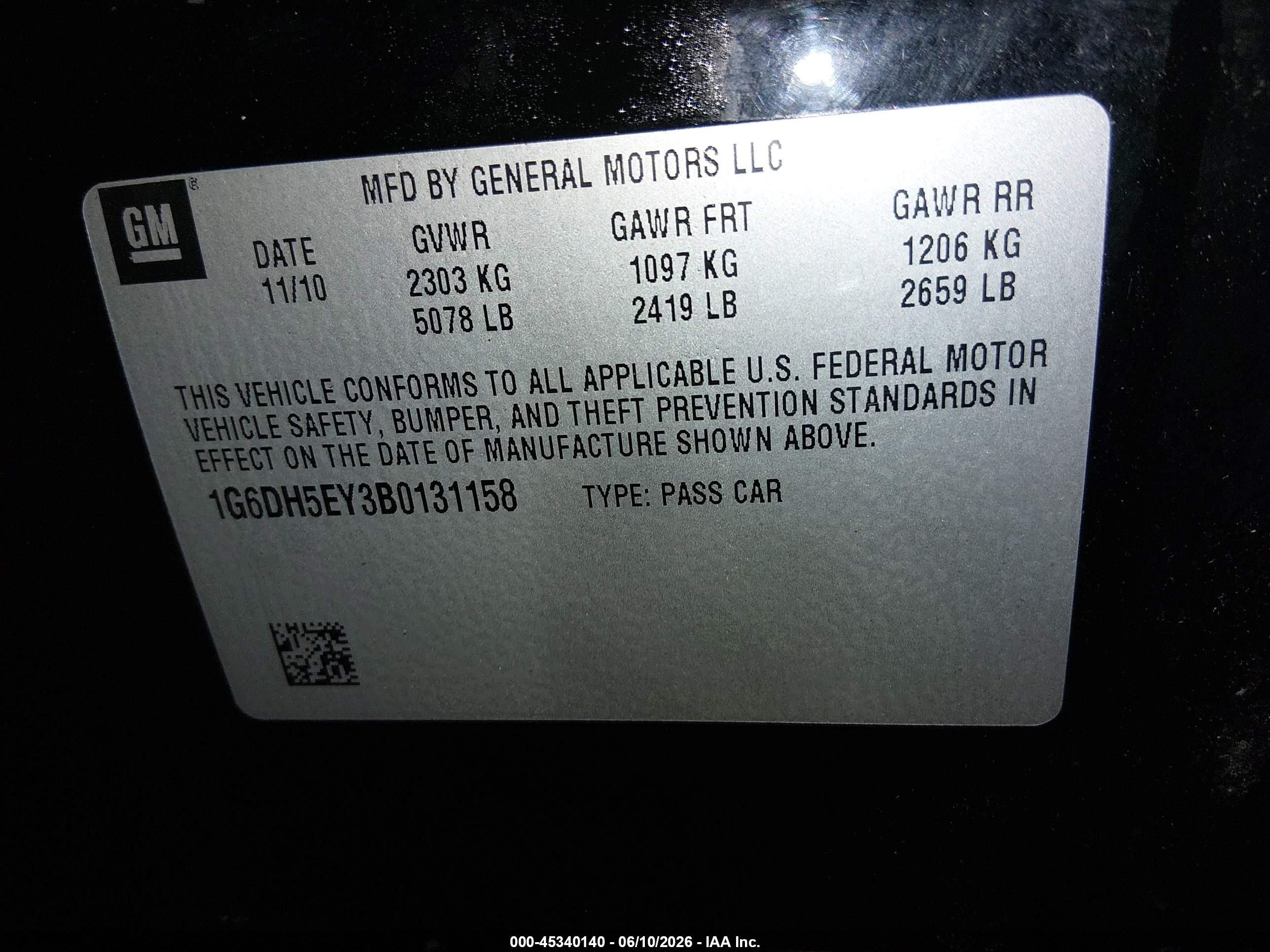 2011 Cadillac Cts Luxury Black vin: 1G6DH5EY3B0131158