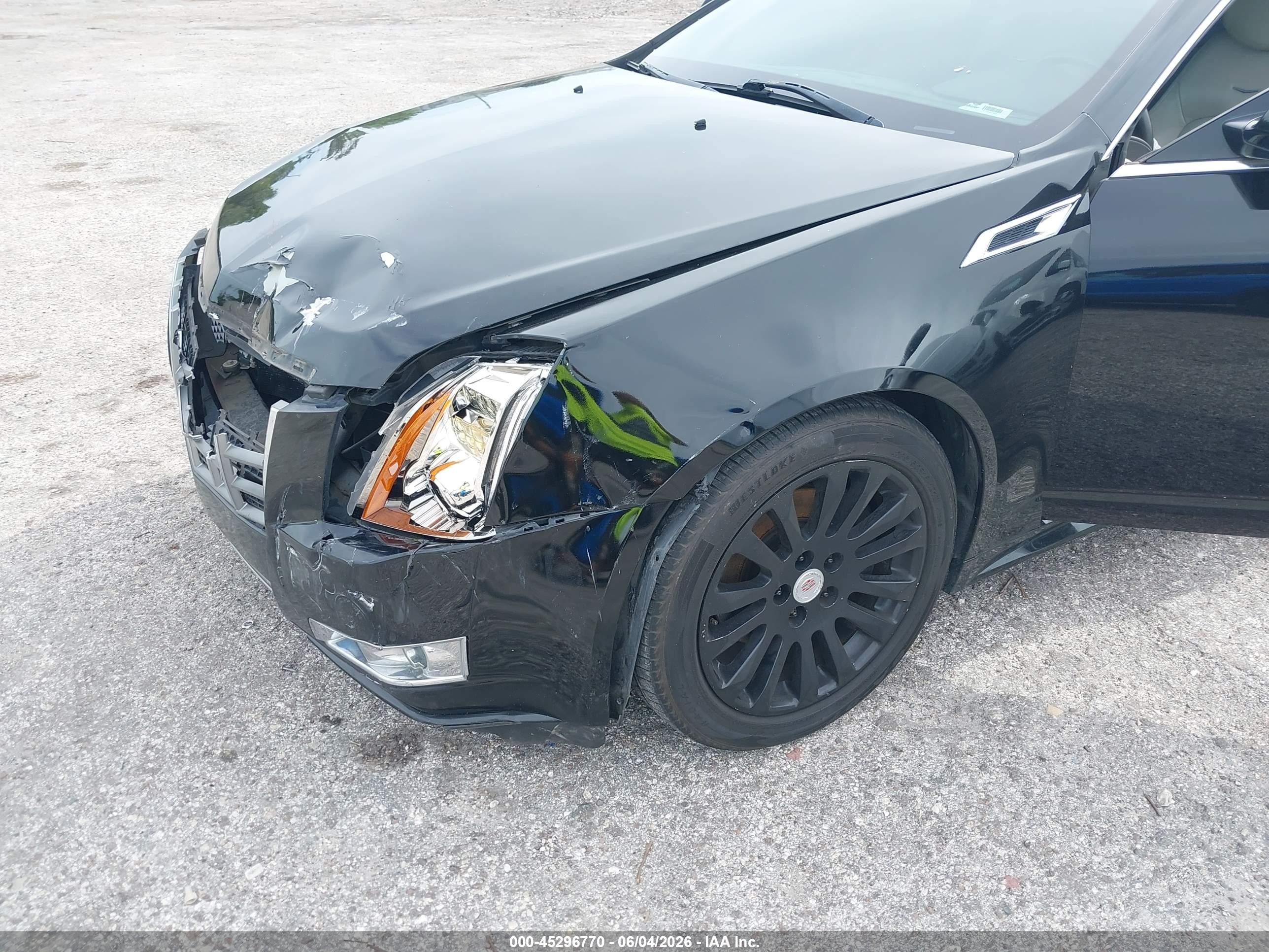 2012 Cadillac Cts Performance Black vin: 1G6DJ1E37C0139119