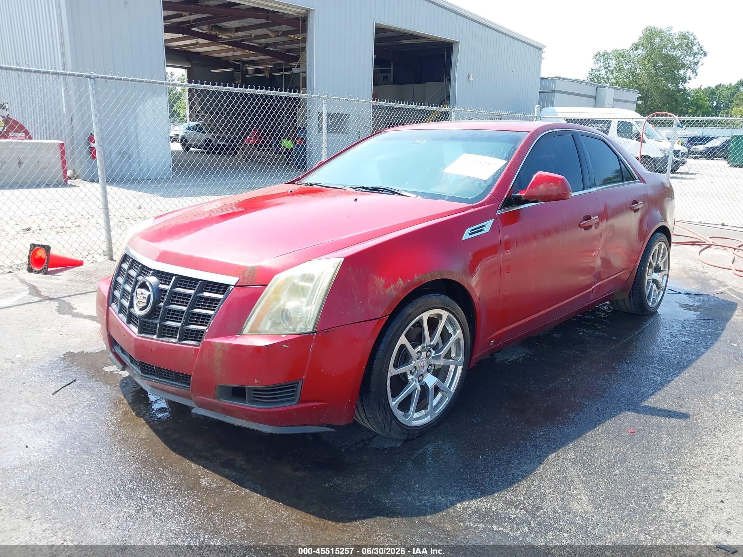 2008 Cadillac Cts Rwd W/1sa Red vin: 1G6DJ577080140899