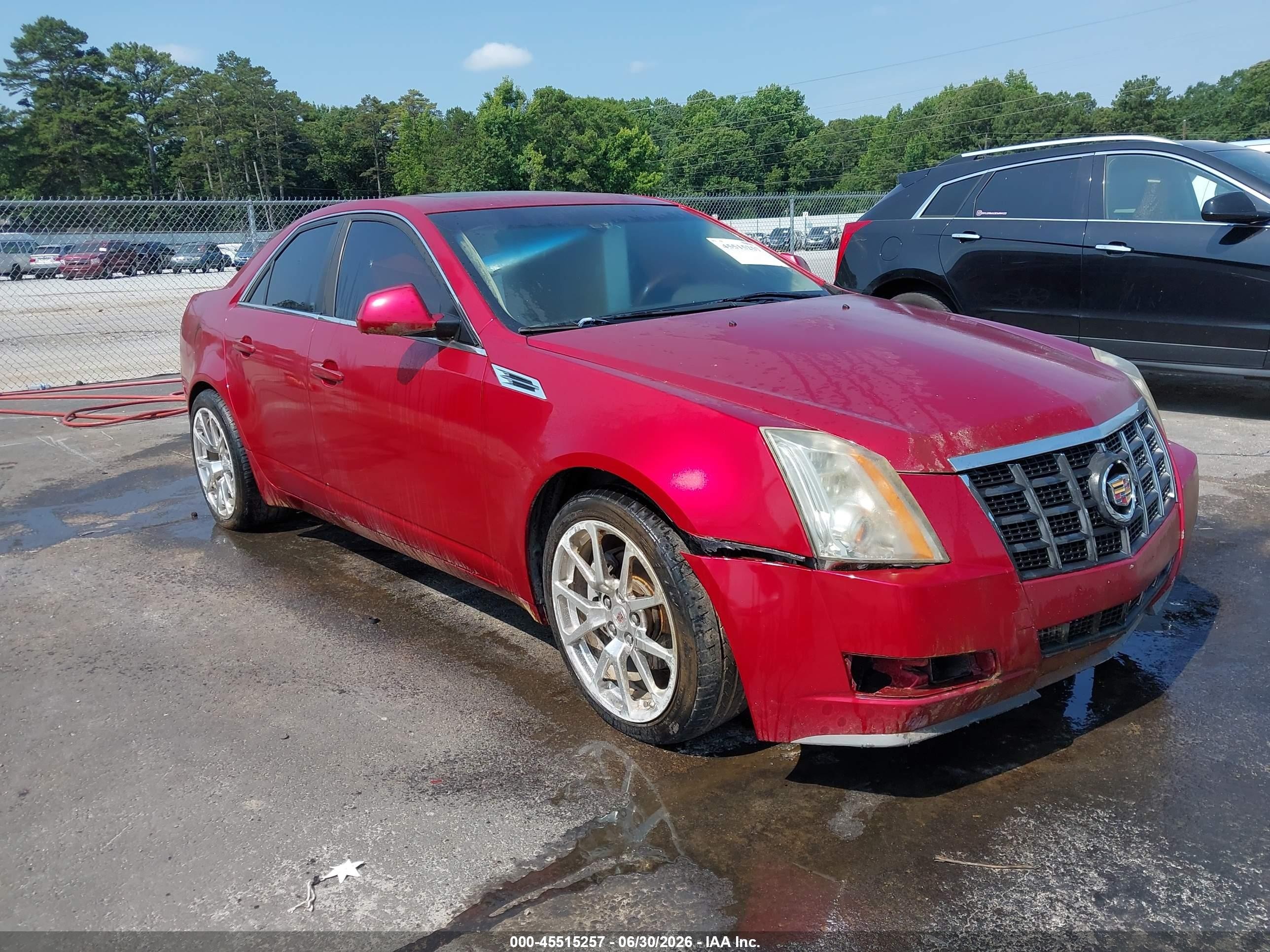 2008 Cadillac Cts Rwd W/1sa Red vin: 1G6DJ577080140899