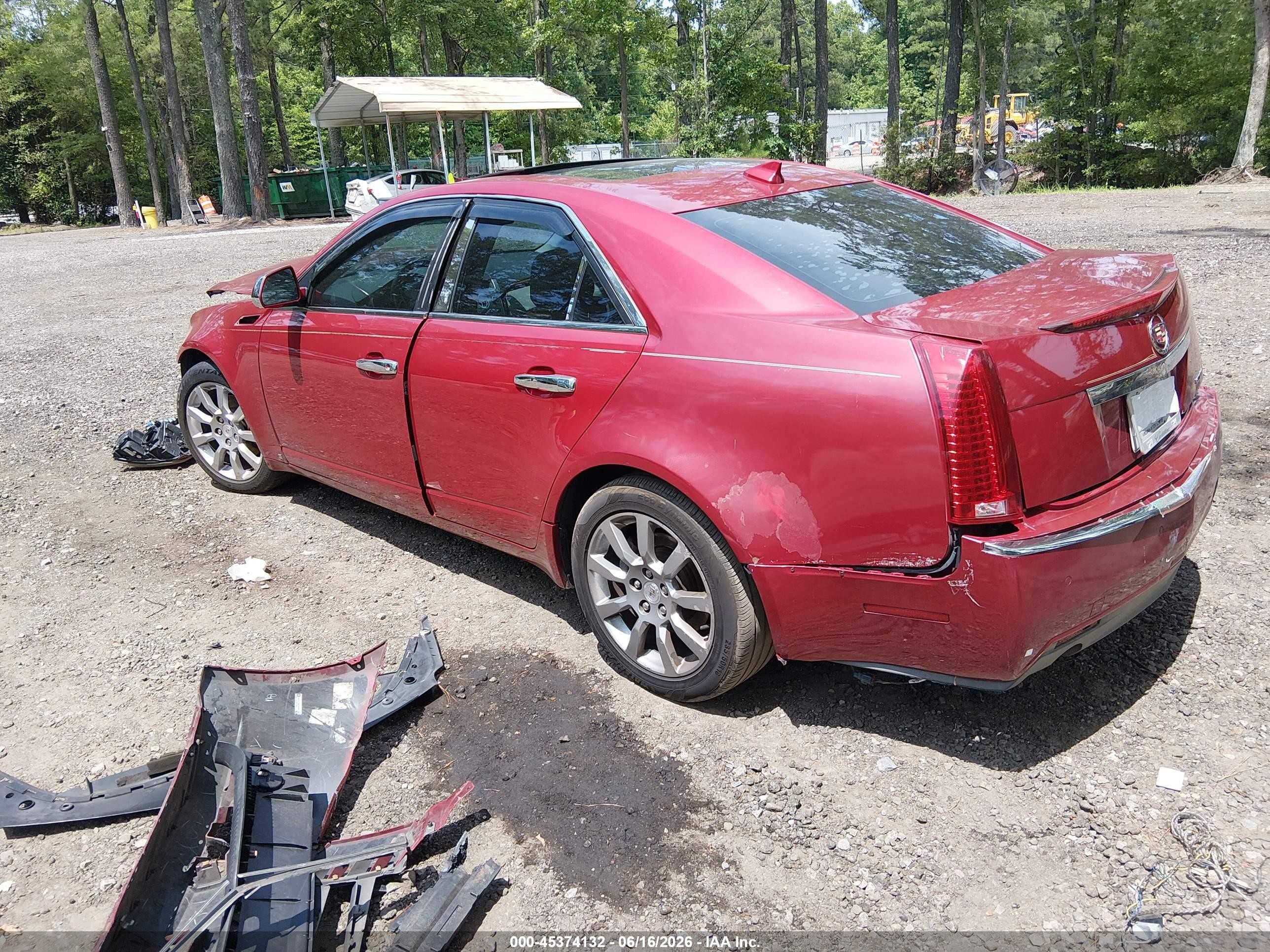 2009 Cadillac Cts Rwd W/1sa Красный vin: 1G6DJ577090105426