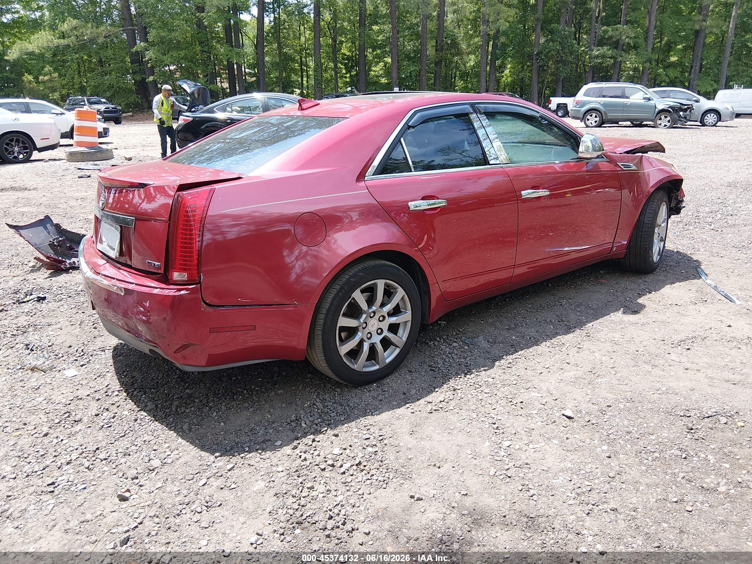 2009 Cadillac Cts Rwd W/1sa Красный vin: 1G6DJ577090105426