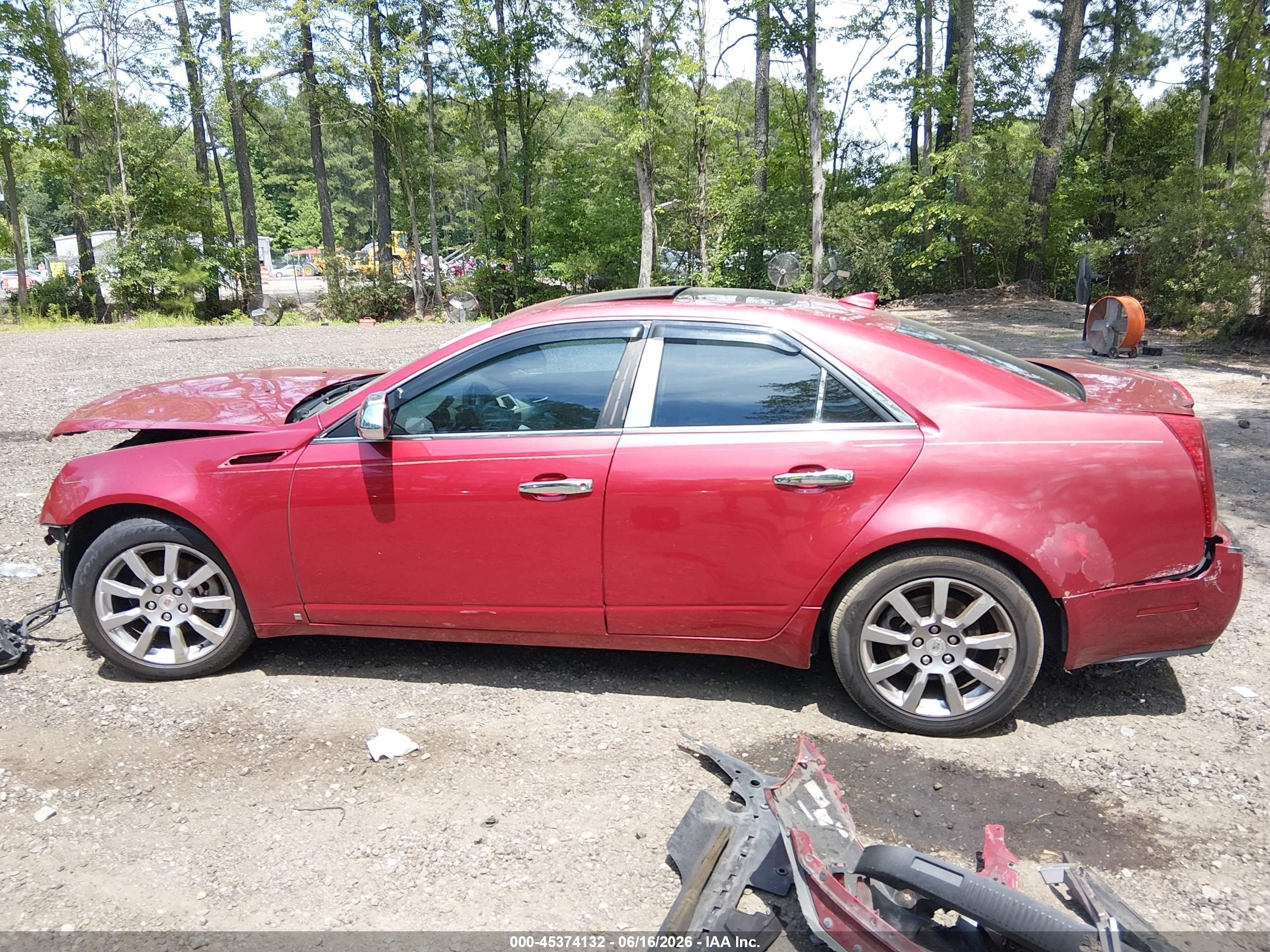 2009 Cadillac Cts Rwd W/1sa Красный vin: 1G6DJ577090105426