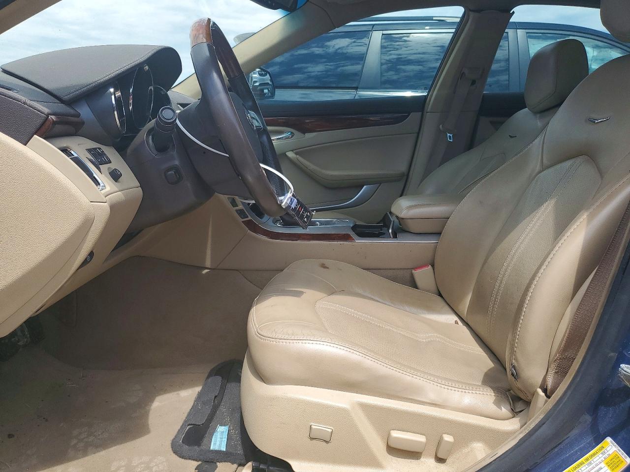 2009 Cadillac Cts Blue vin: 1G6DJ577490156105
