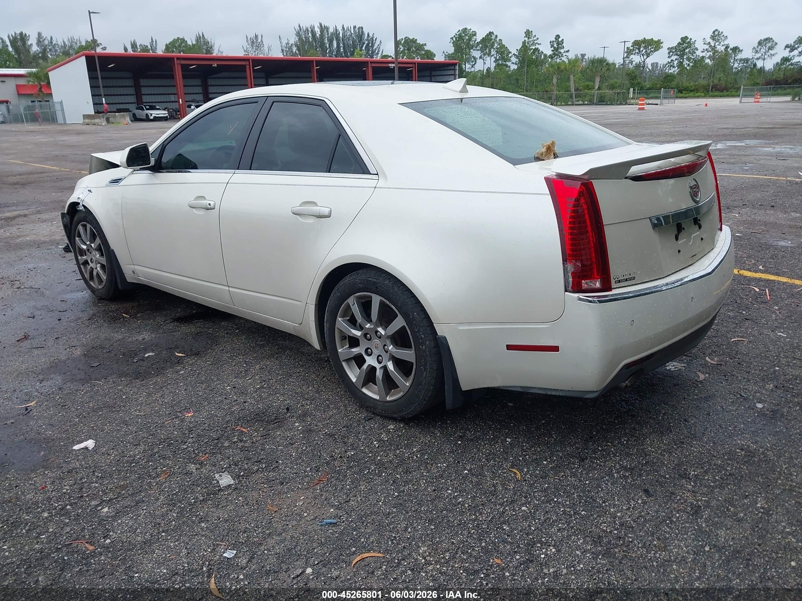 2009 Cadillac Cts Standard White vin: 1G6DJ577890113130