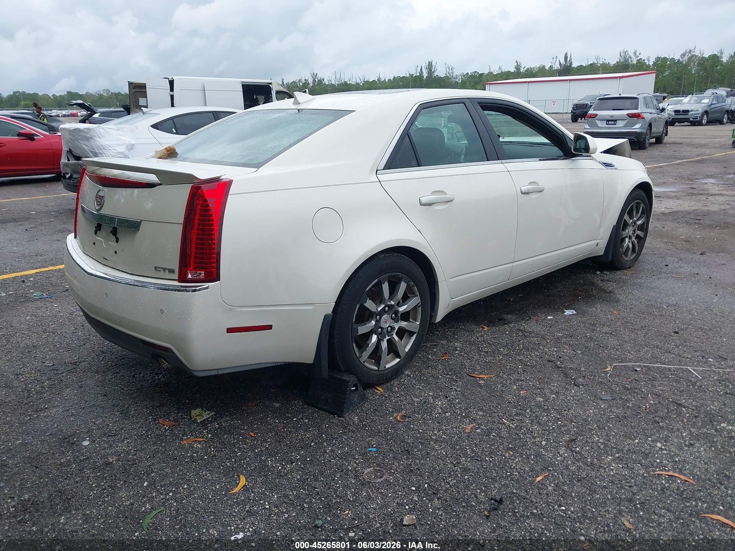 2009 Cadillac Cts Standard White vin: 1G6DJ577890113130