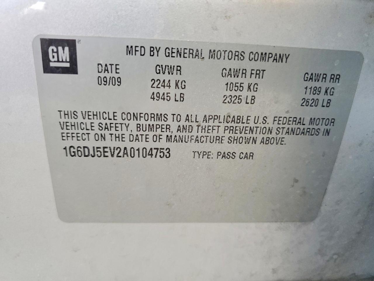2010 Cadillac Cts Performance Collection Silver vin: 1G6DJ5EV2A0104753