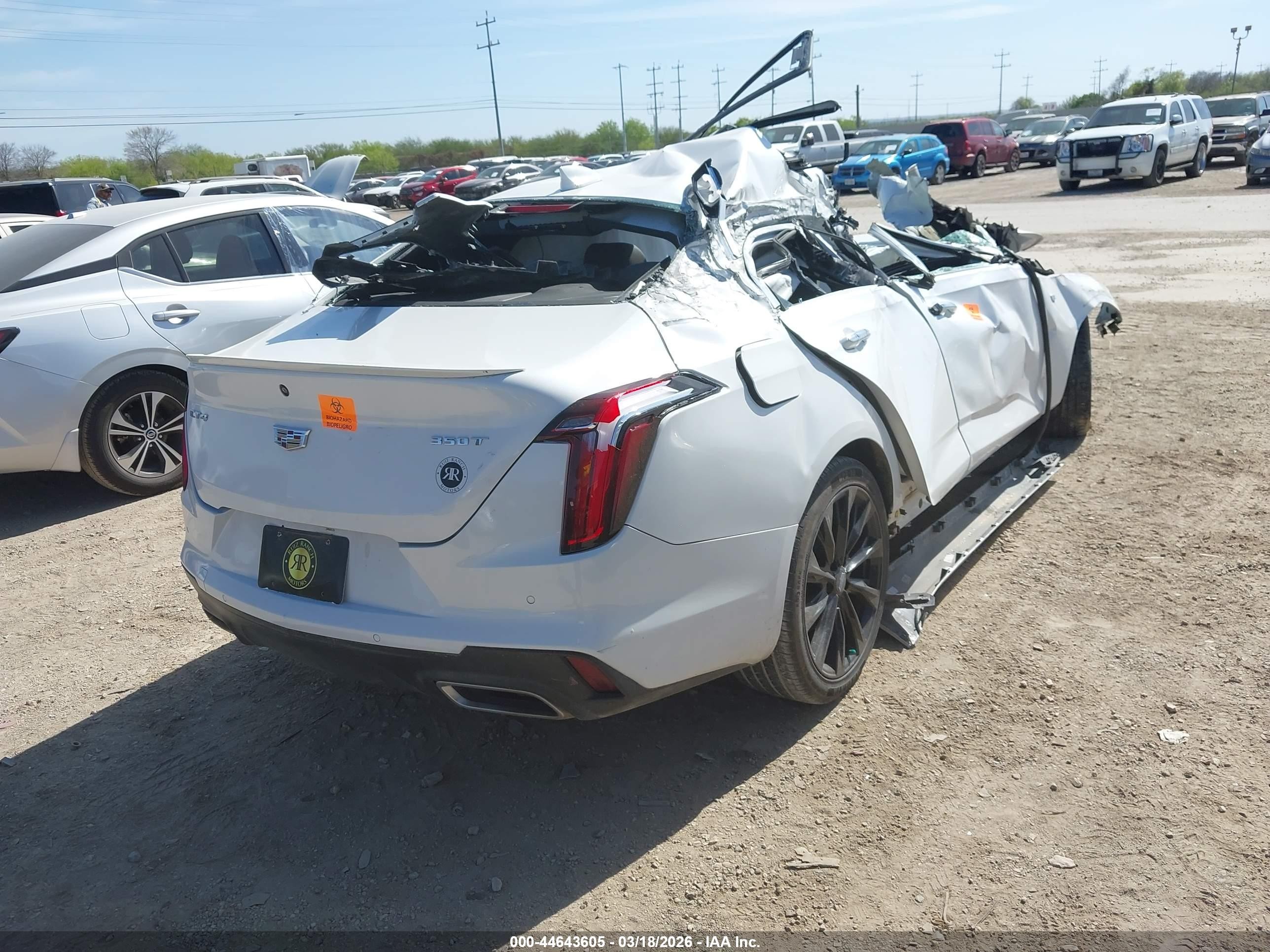 2022 Cadillac Ct4 Luxury Белый vin: 1G6DJ5RK4N0114237