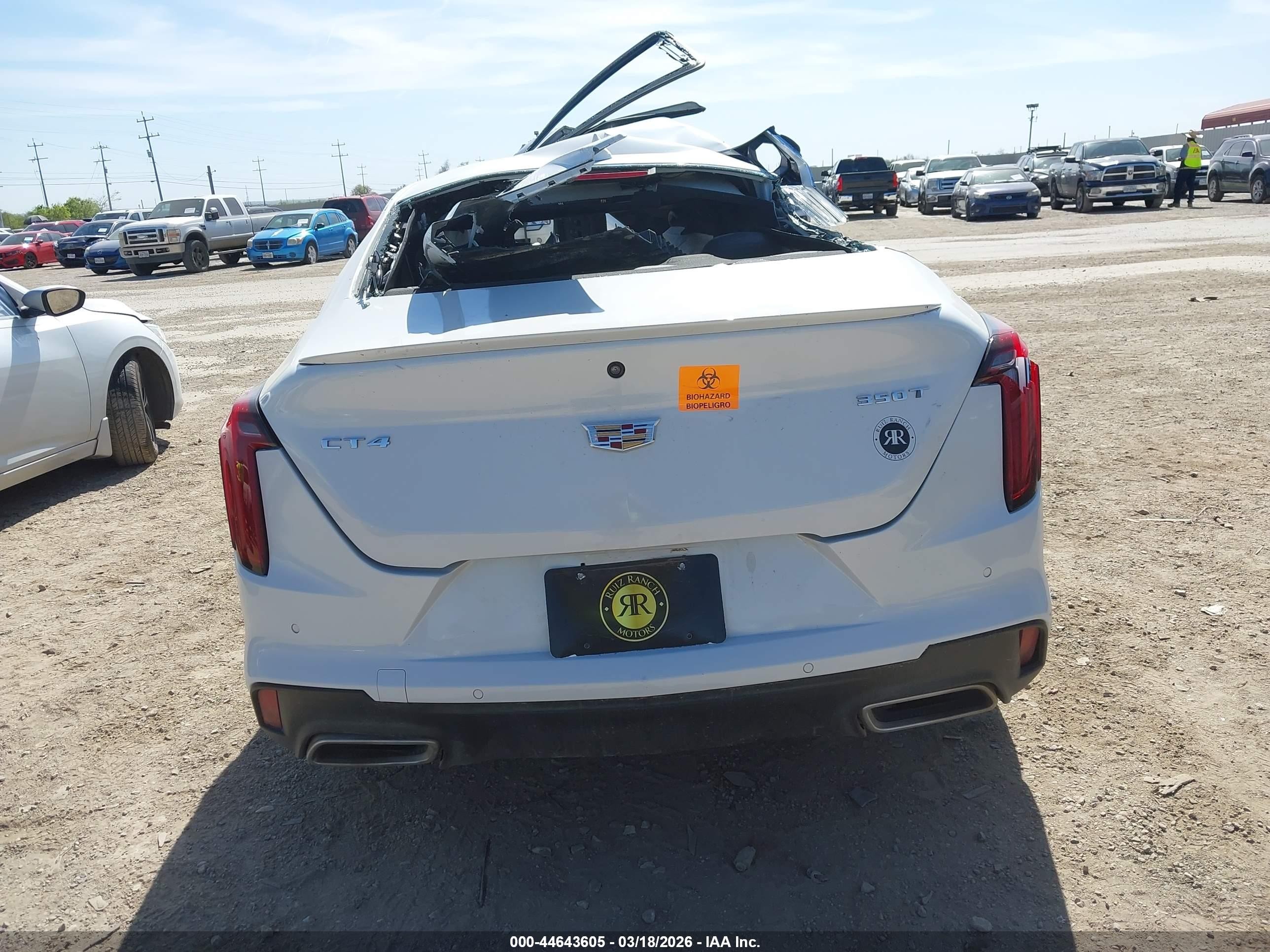 2022 Cadillac Ct4 Luxury Белый vin: 1G6DJ5RK4N0114237