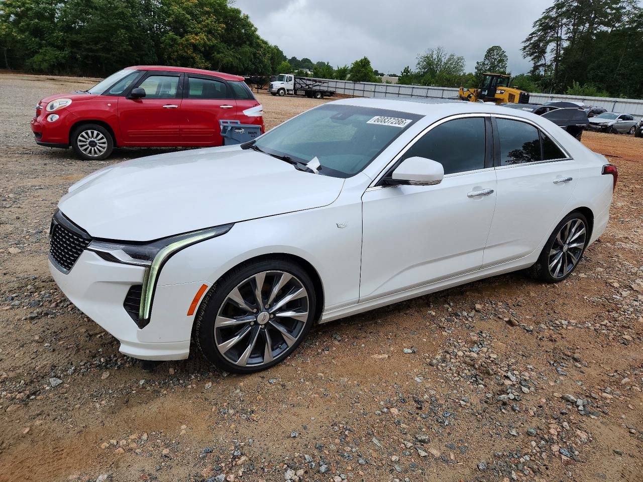 2021 Cadillac Ct4 Luxury Белый vin: 1G6DJ5RK8M0118693