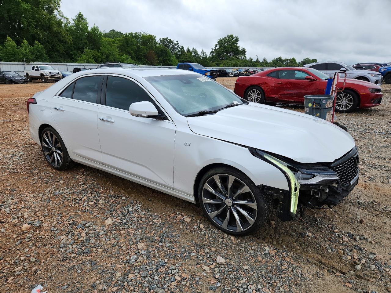 2021 Cadillac Ct4 Luxury Белый vin: 1G6DJ5RK8M0118693