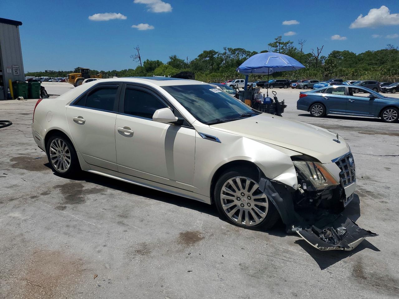 2013 Cadillac Cts Performance Collection White vin: 1G6DK5E36D0175650