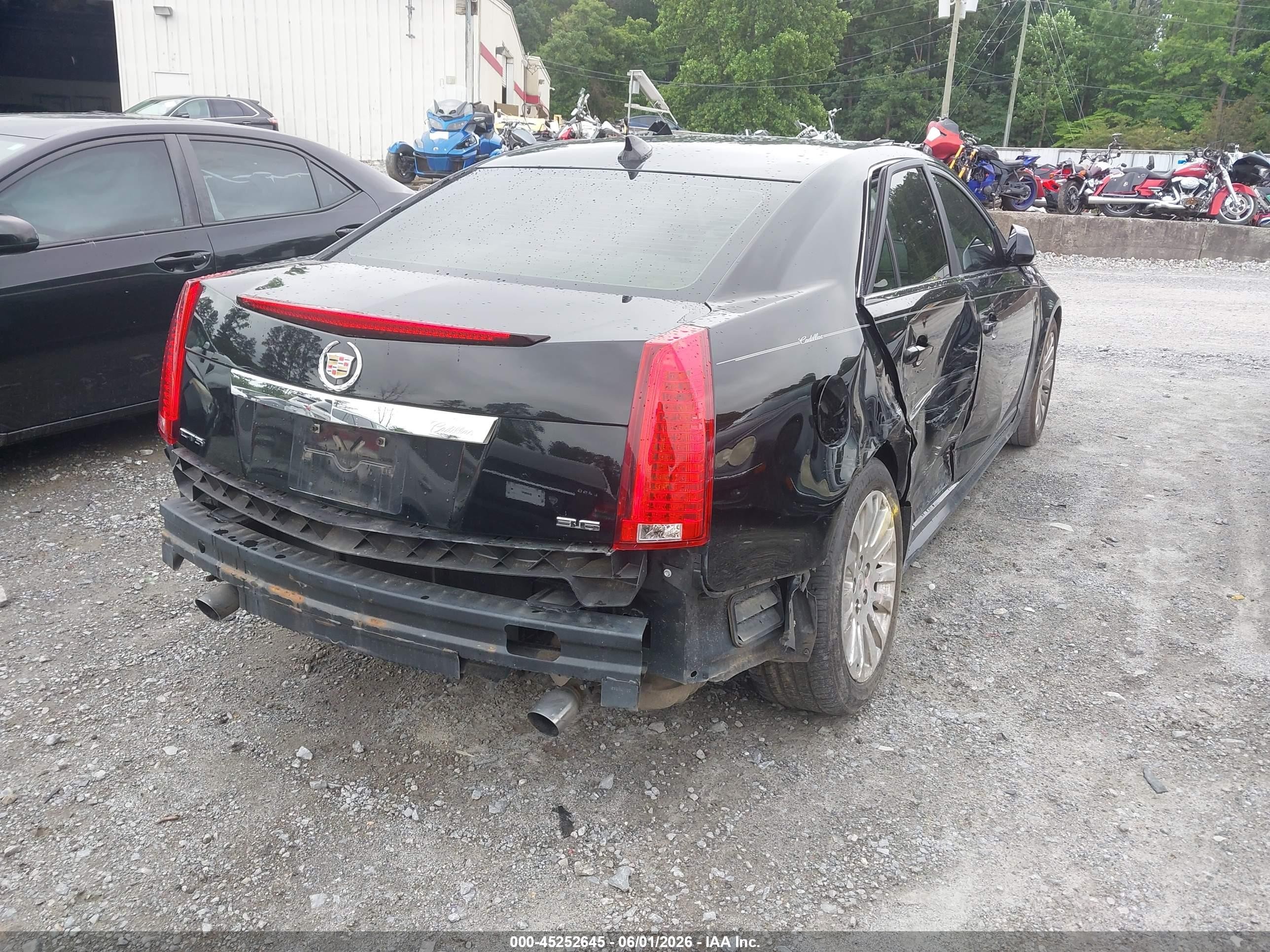 2013 Cadillac Cts Performance Black vin: 1G6DK5E39D0130282