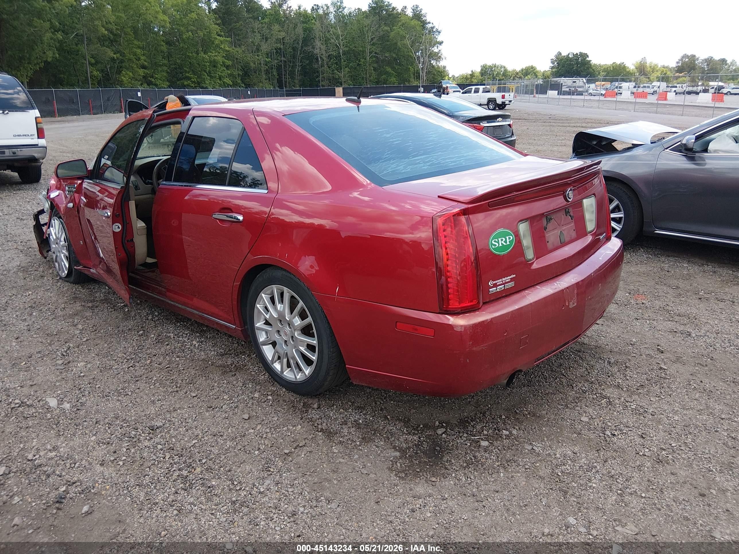 2008 Cadillac Sts V6 Red vin: 1G6DK67V080182474