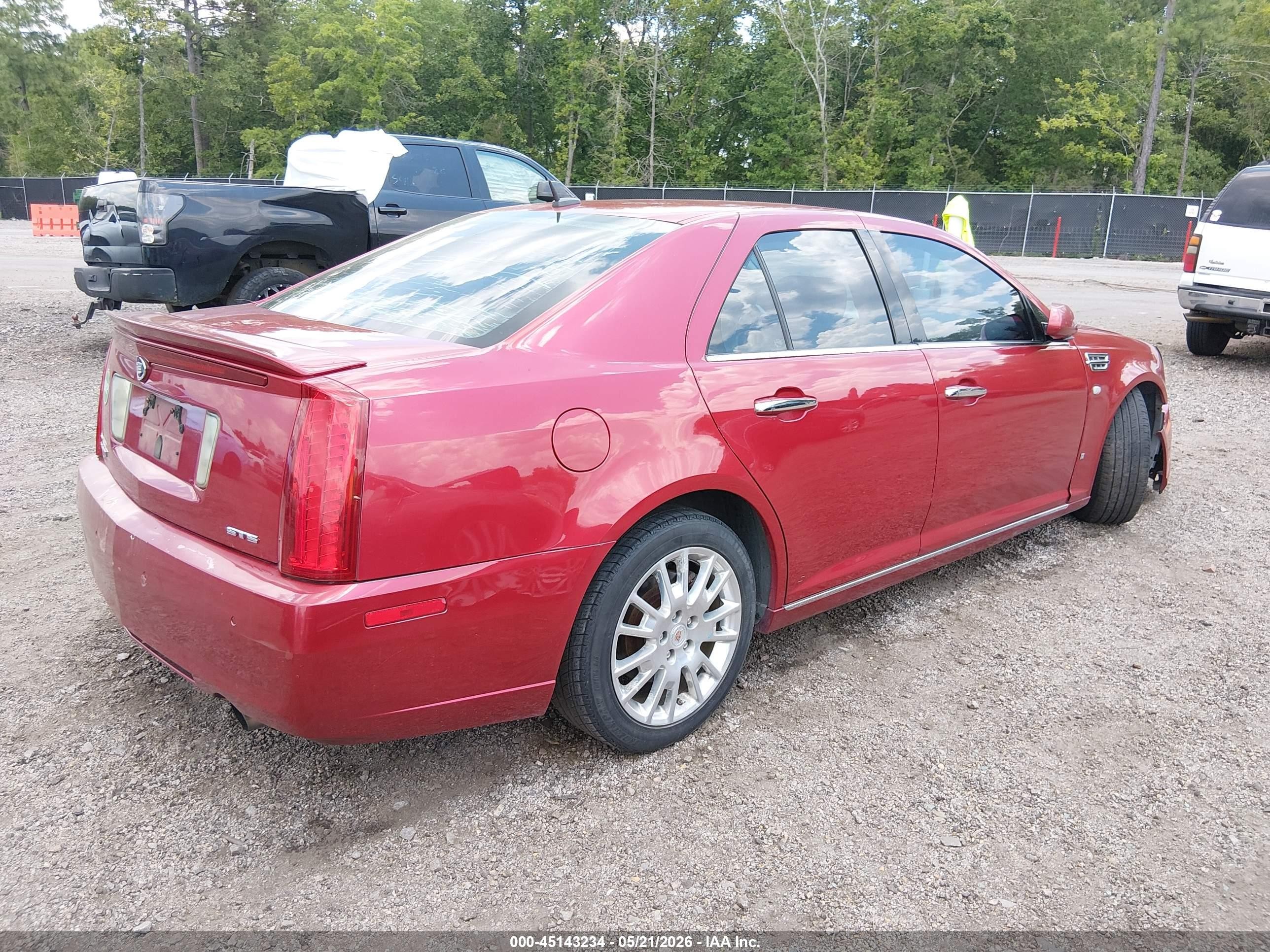 2008 Cadillac Sts V6 Red vin: 1G6DK67V080182474