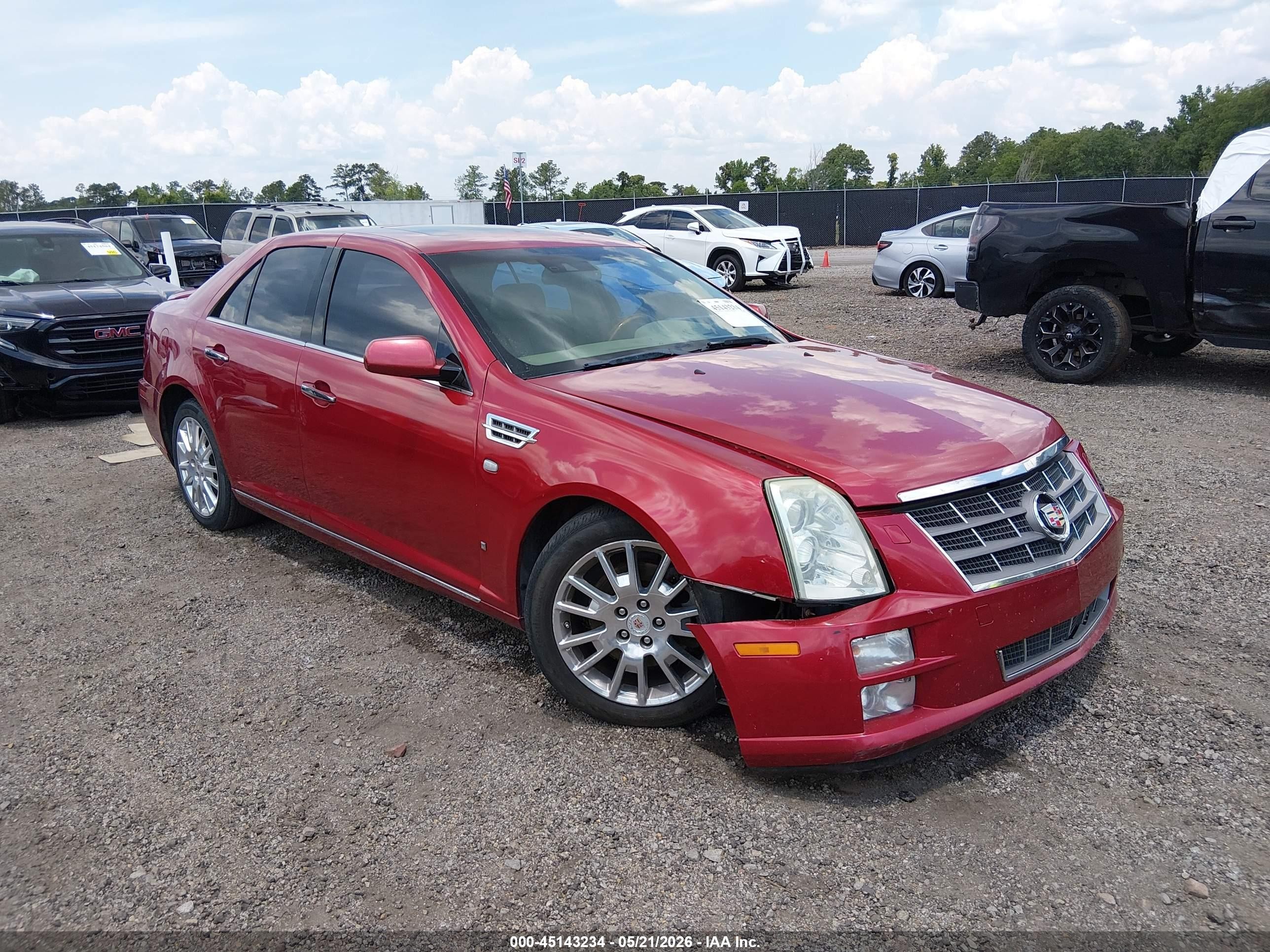 2008 Cadillac Sts V6 Red vin: 1G6DK67V080182474