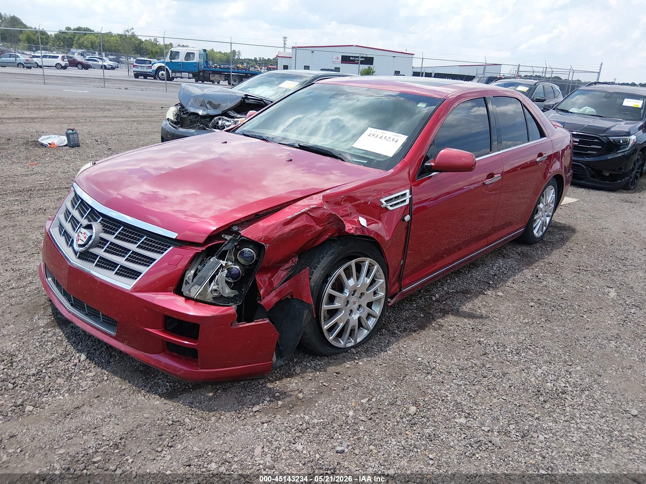 2008 Cadillac Sts V6 Red vin: 1G6DK67V080182474