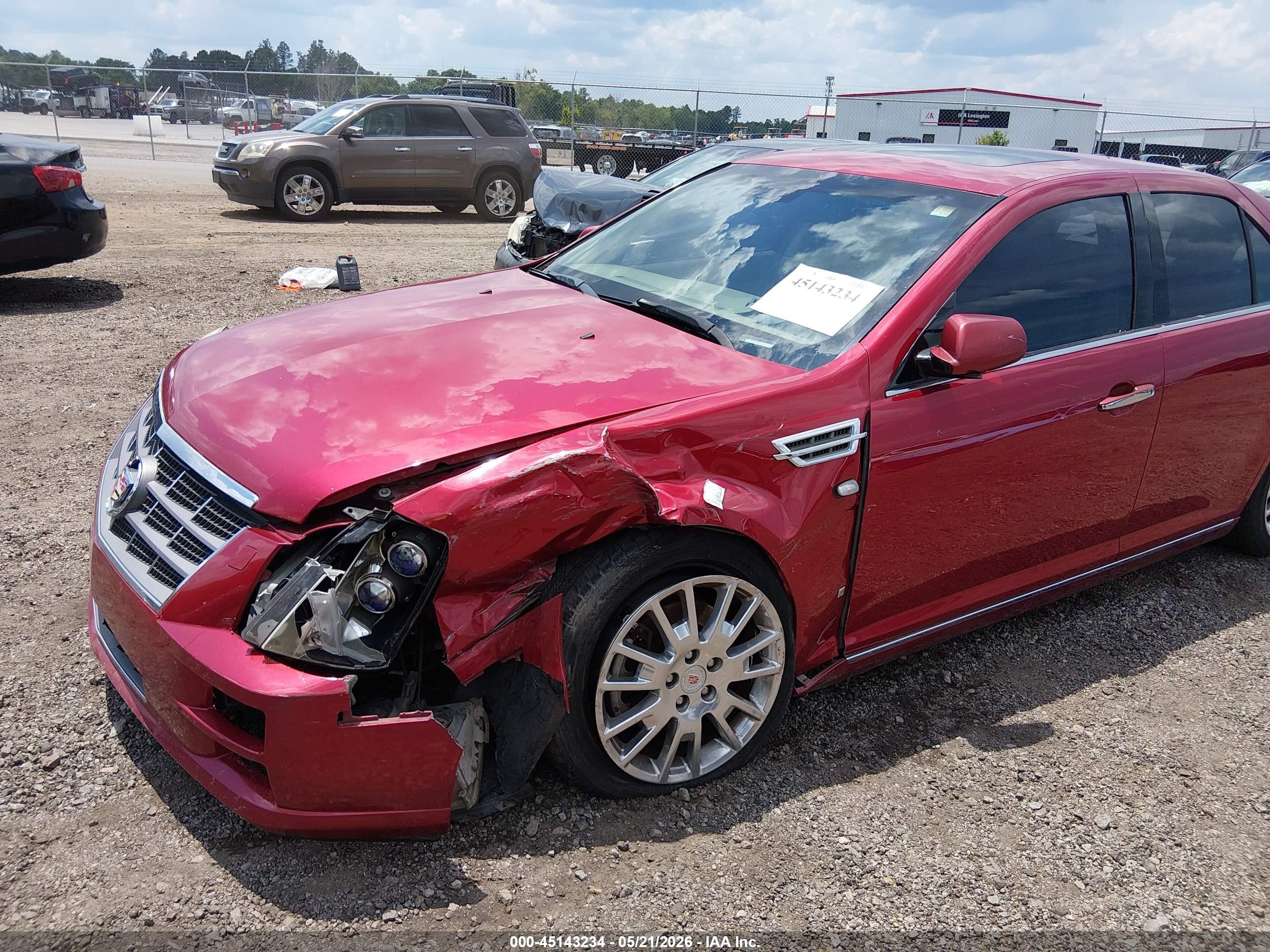 2008 Cadillac Sts V6 Red vin: 1G6DK67V080182474
