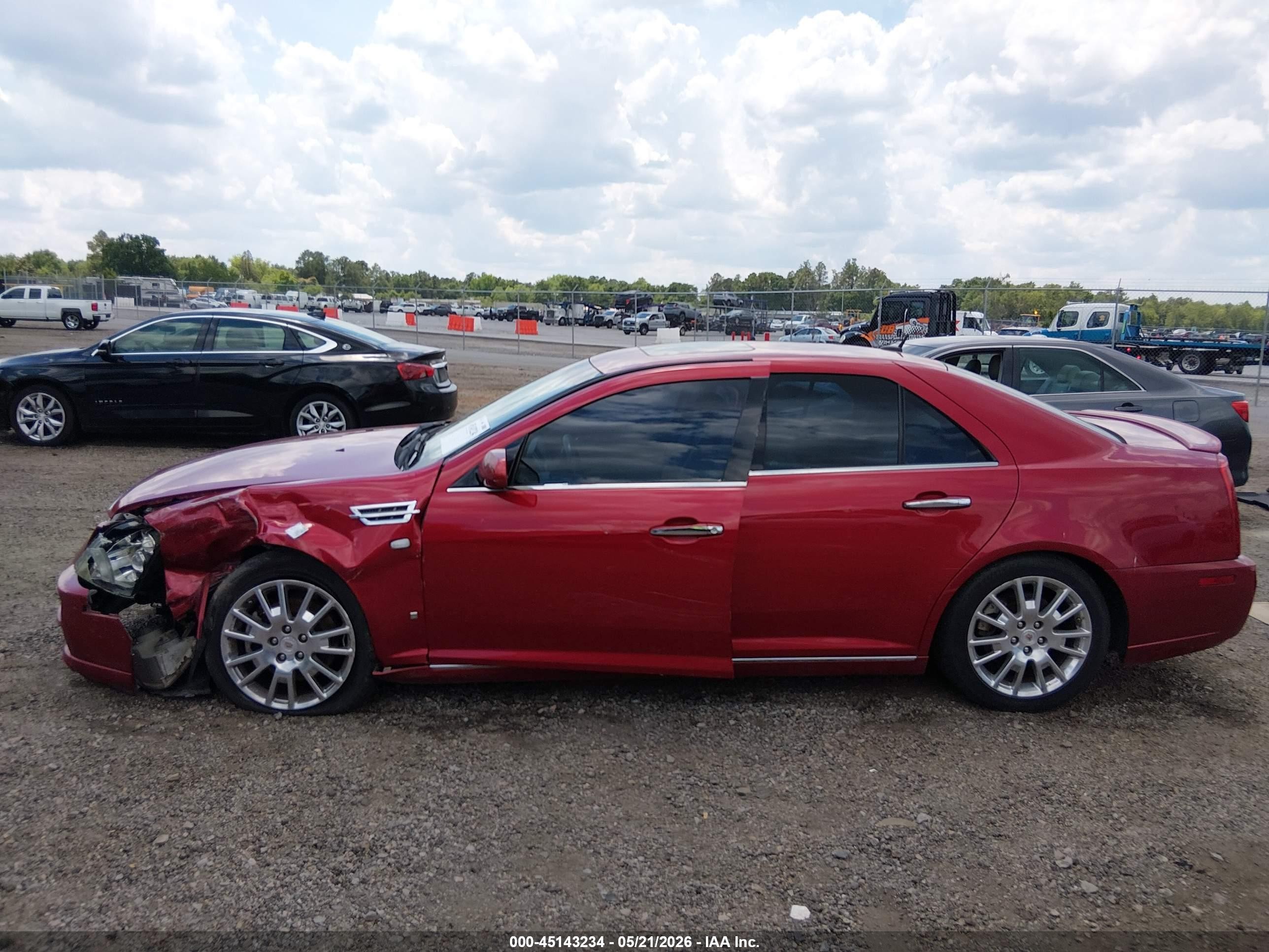 2008 Cadillac Sts V6 Red vin: 1G6DK67V080182474