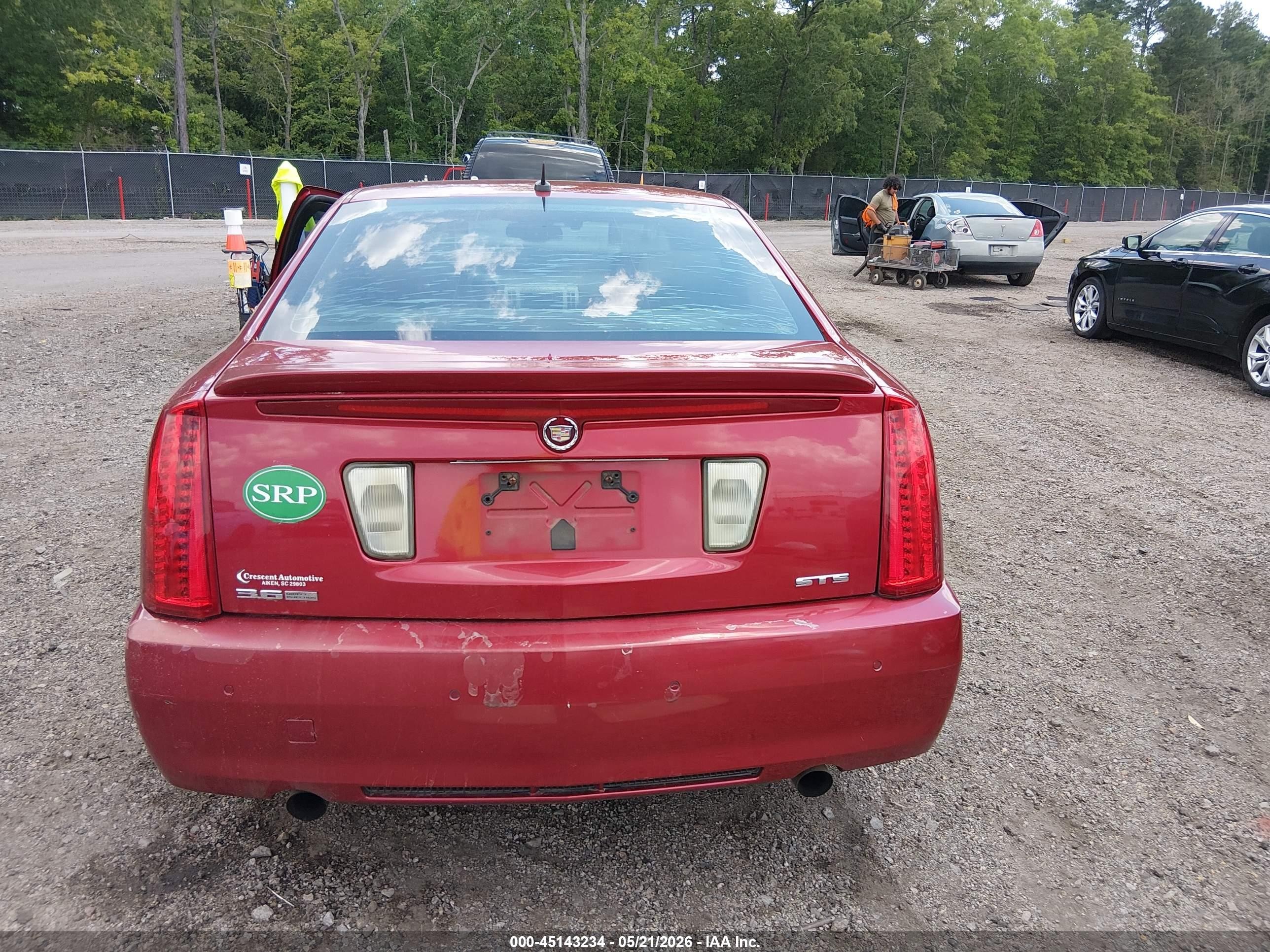 2008 Cadillac Sts V6 Red vin: 1G6DK67V080182474
