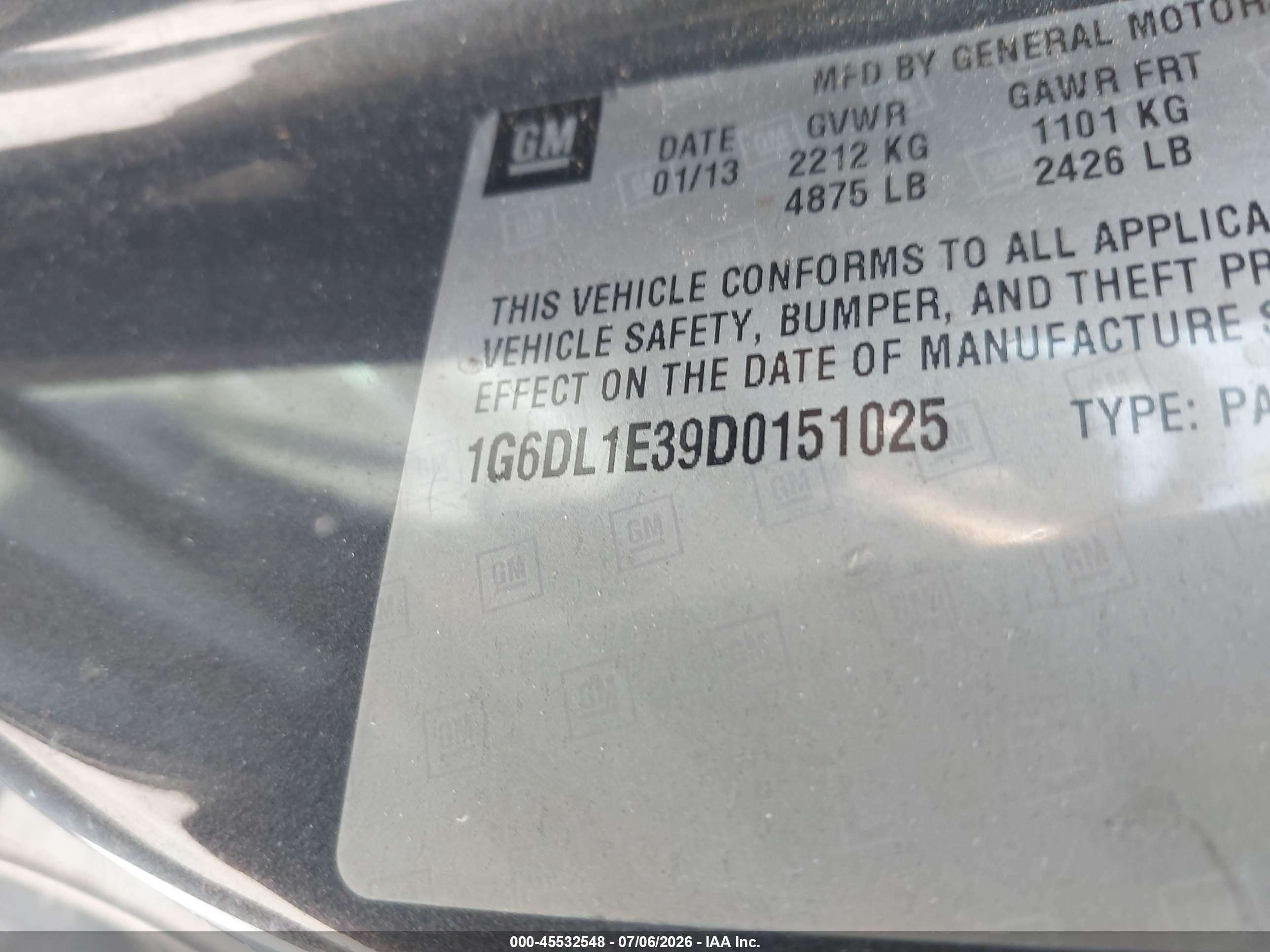 2013 Cadillac Cts Performance Black vin: 1G6DL1E39D0151025