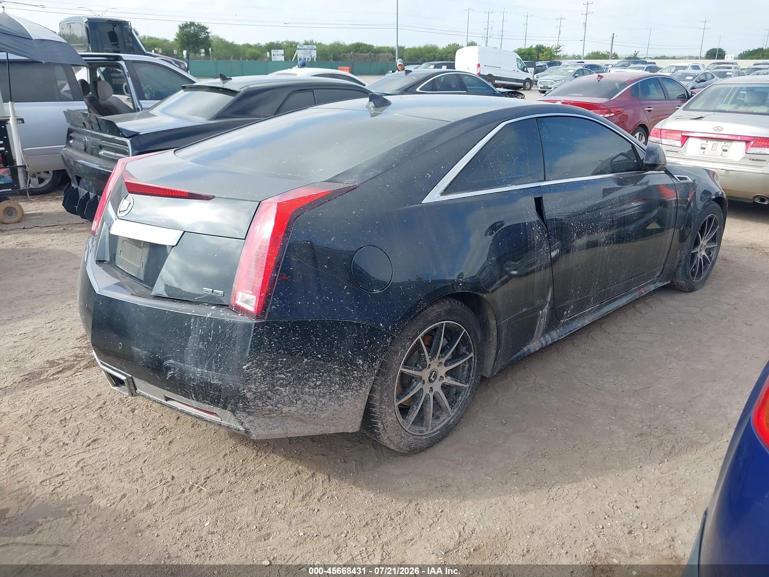 2011 Cadillac Cts Performance Black vin: 1G6DL1ED3B0129012
