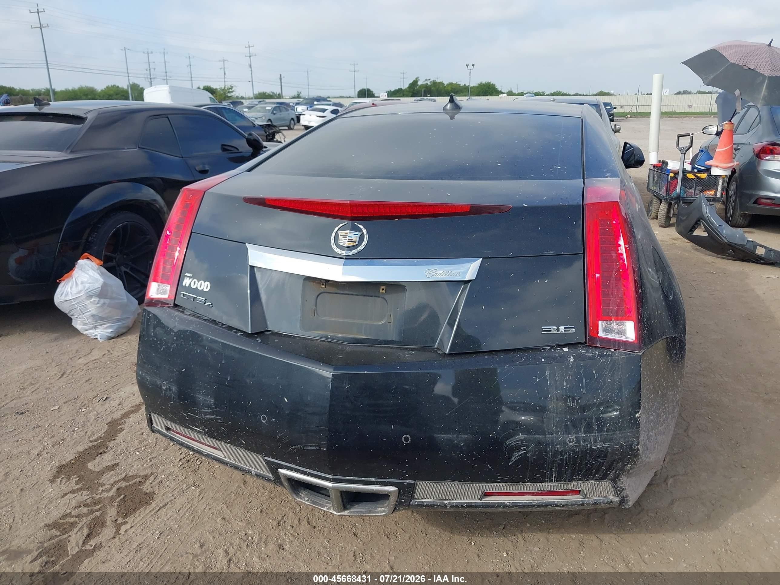 2011 Cadillac Cts Performance Black vin: 1G6DL1ED3B0129012