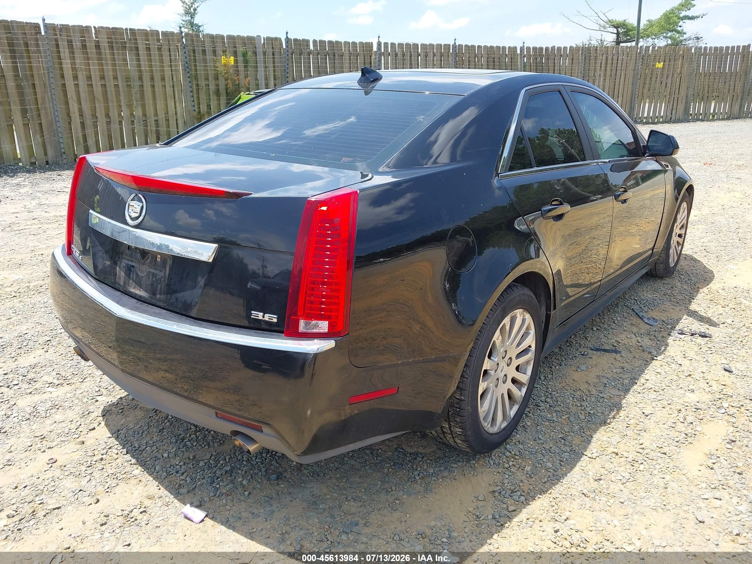 2012 Cadillac Cts Performance Black vin: 1G6DL5E30C0124141